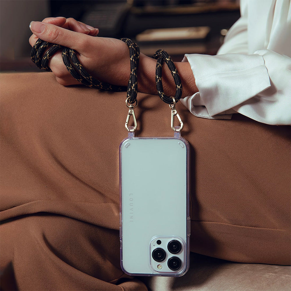 iPhone case with rings CHARLIE – Transparent