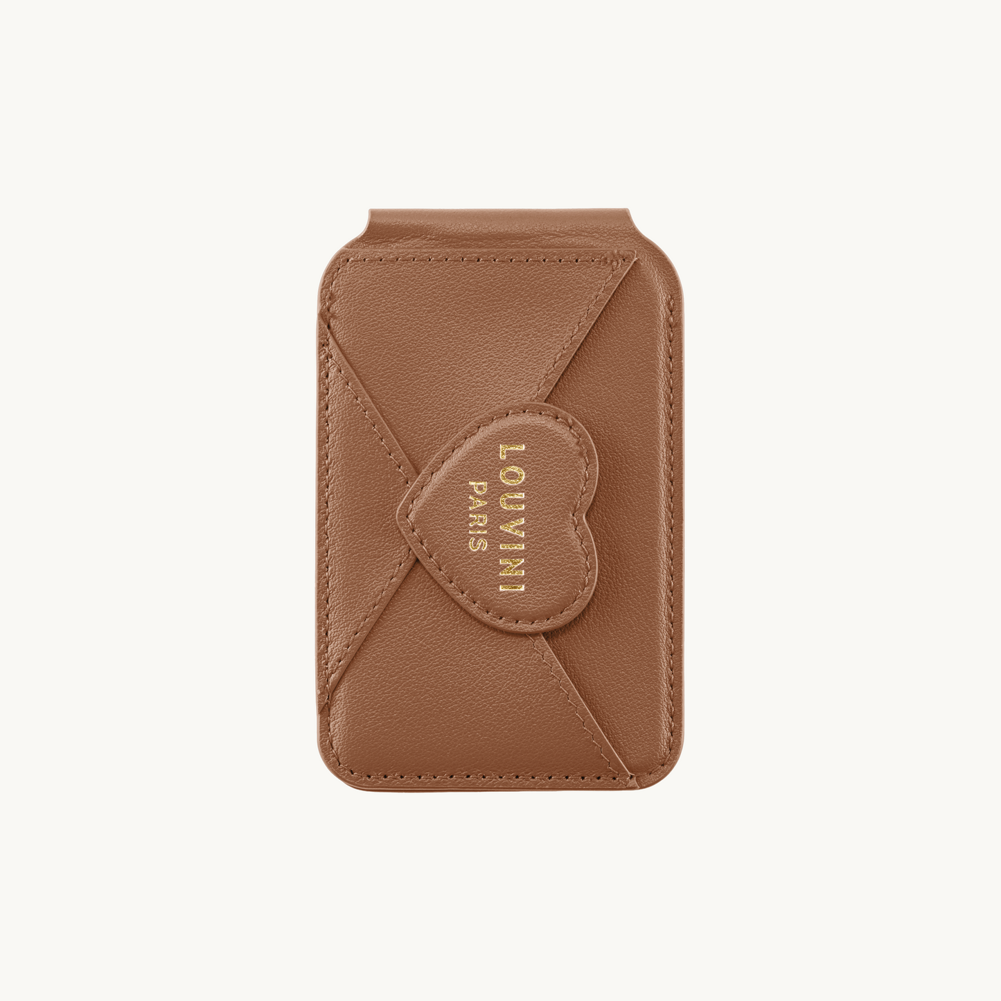 Porte-carte miroir iPhone MagSafe CHÉRIE - Camel