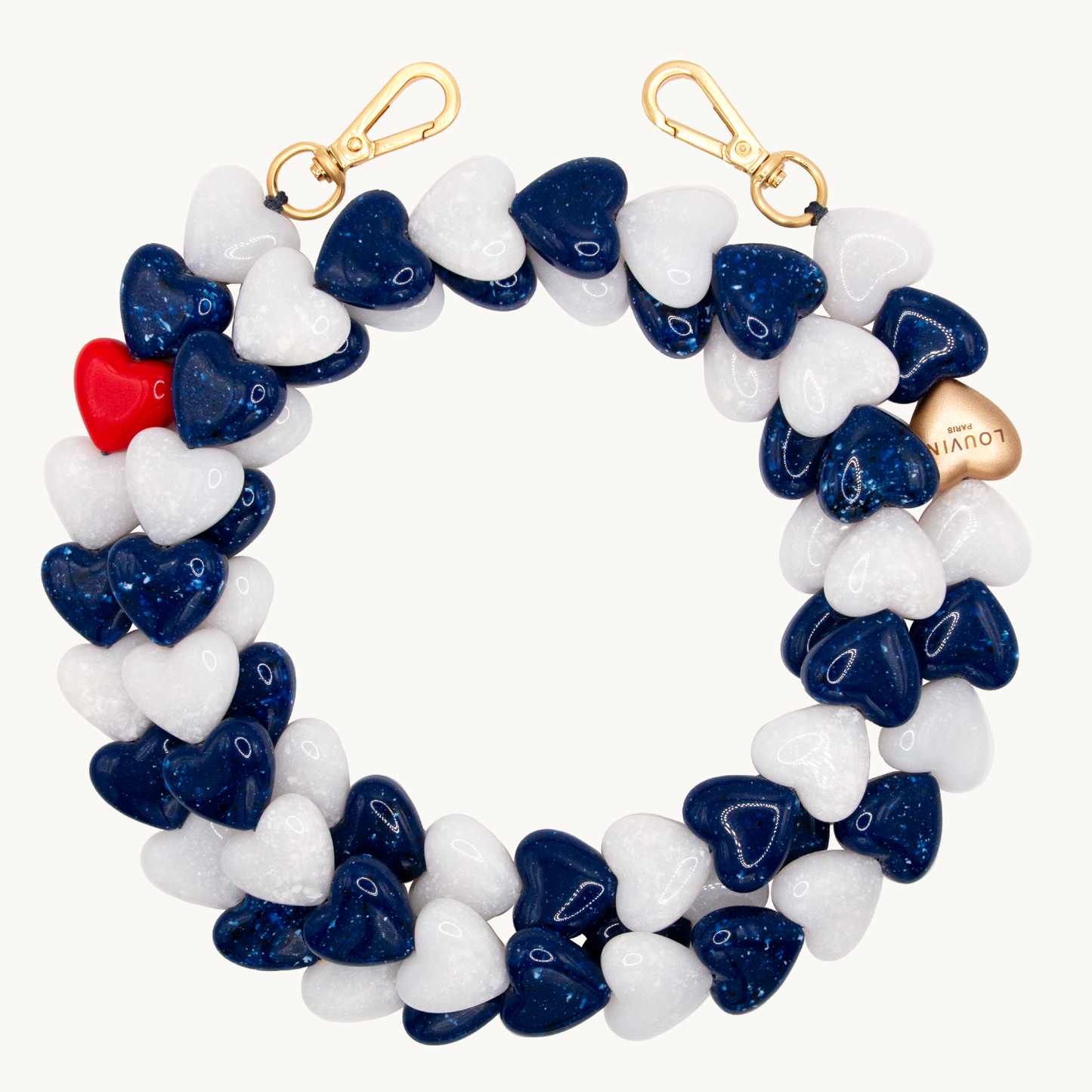 CUORE CHAIN - NAVY-WHITE