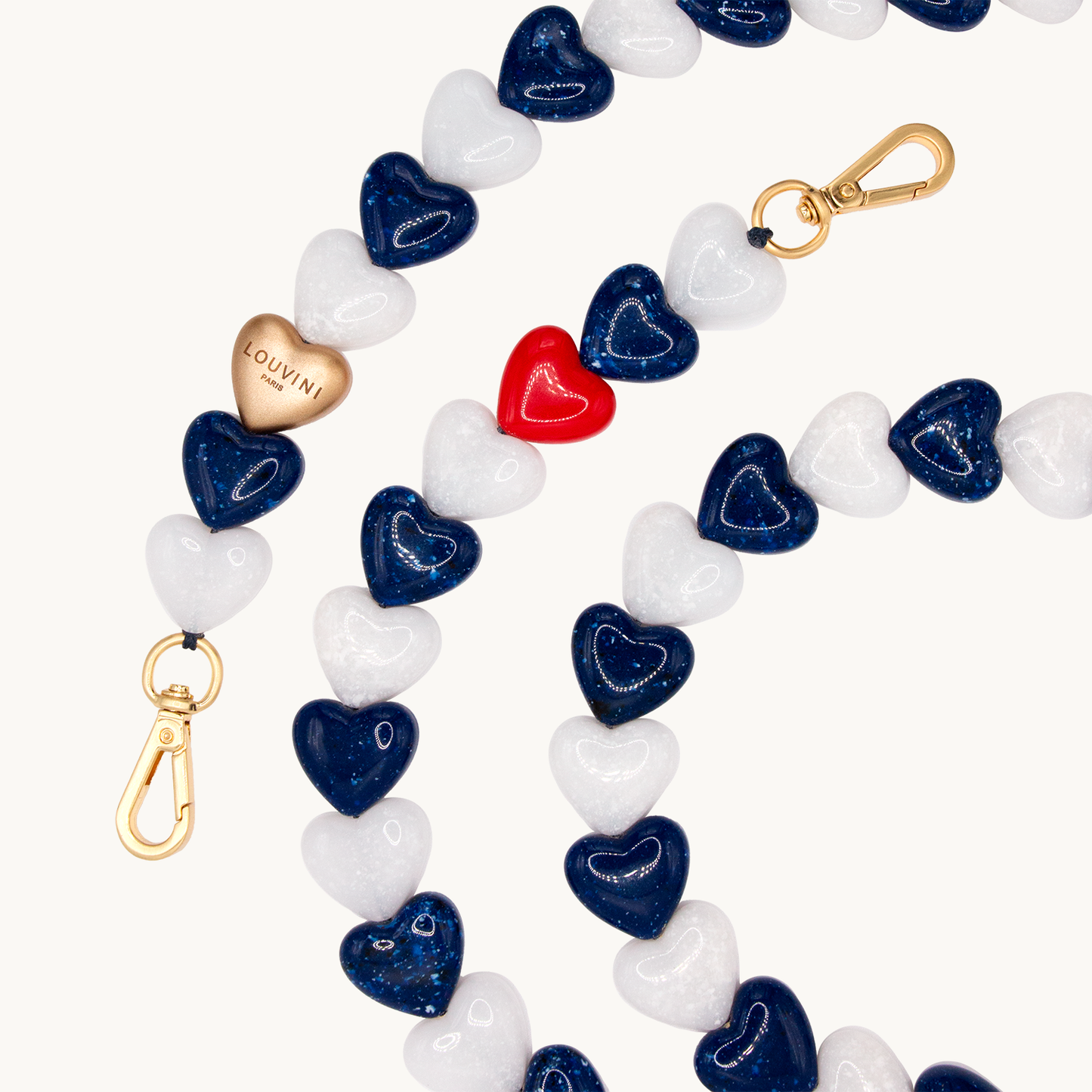 CUORE CHAIN - NAVY-WHITE