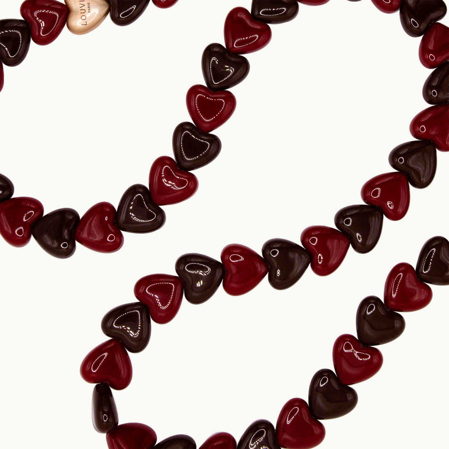 CUORE CHAIN - BURGUNDY-BROWN