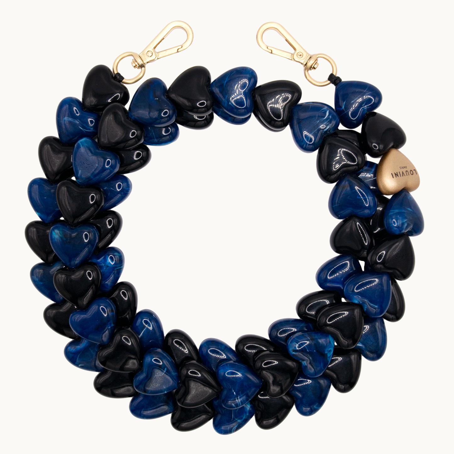 CUORE CHAIN - BLACK-NAVY