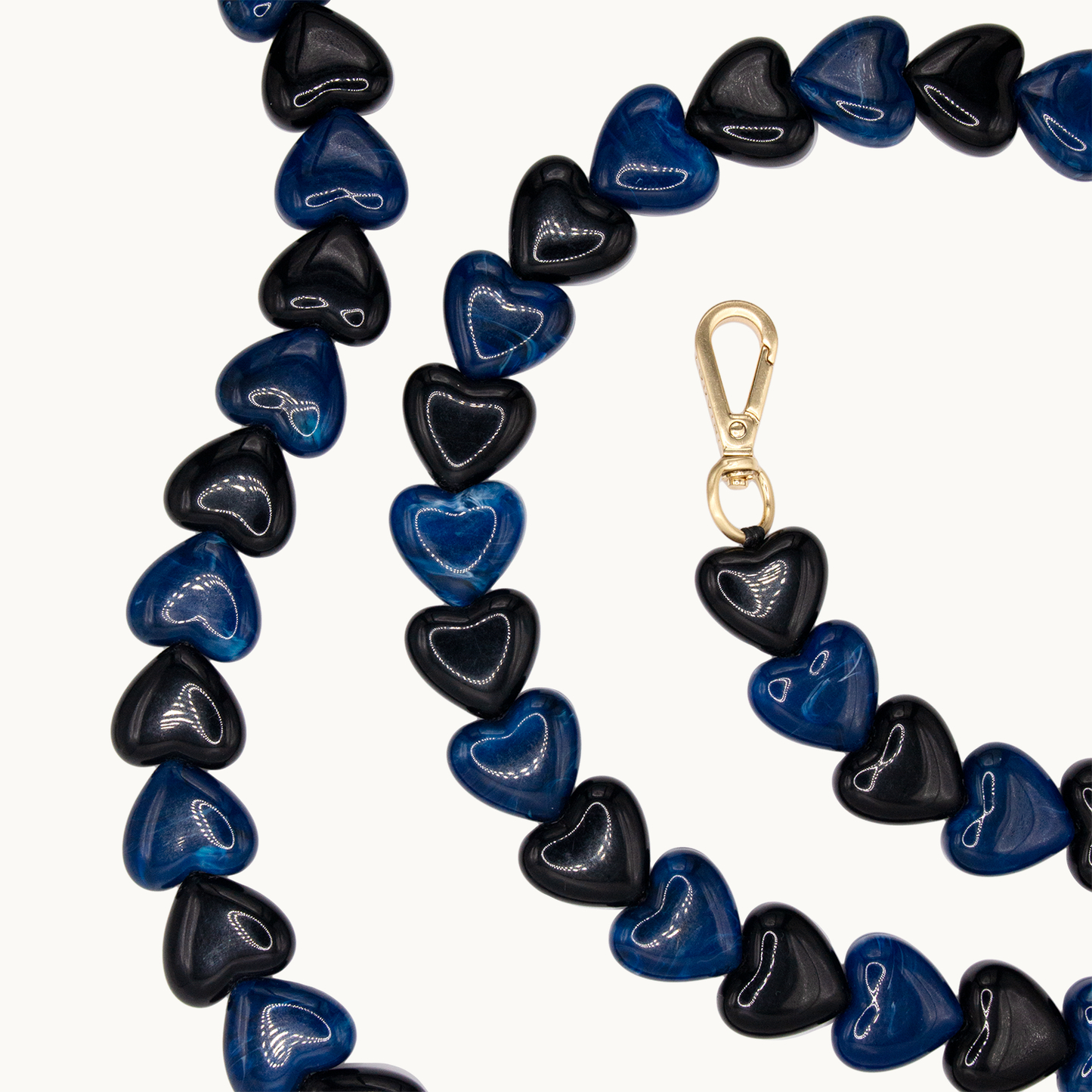 CUORE CHAIN - BLACK-NAVY
