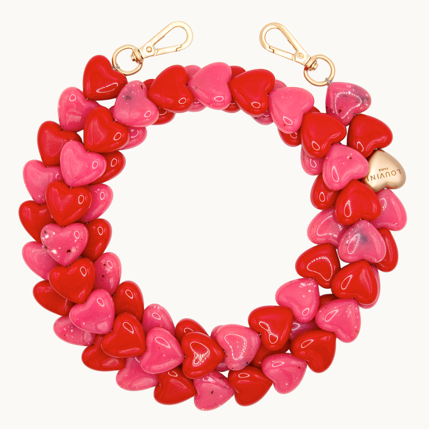 CUORE CHAIN - PINK-RED