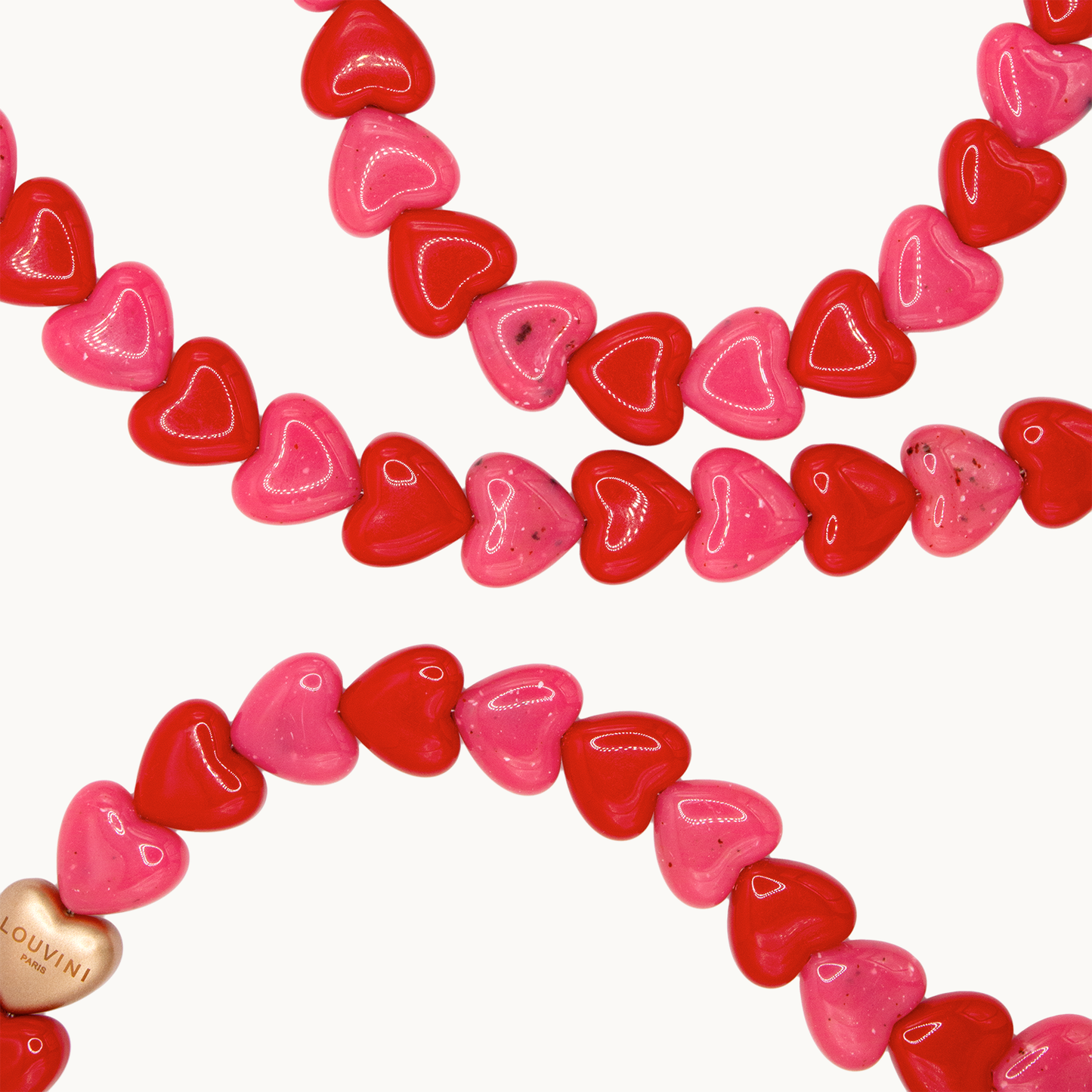 CUORE CHAIN - PINK-RED