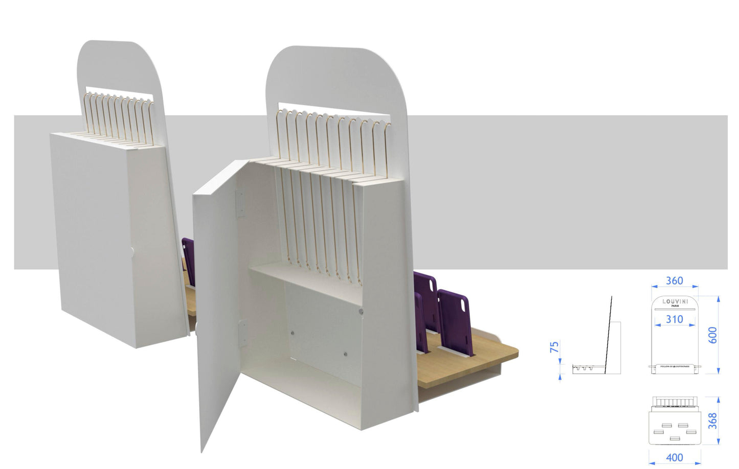 DISPLAY UNIT FOR COUNTER