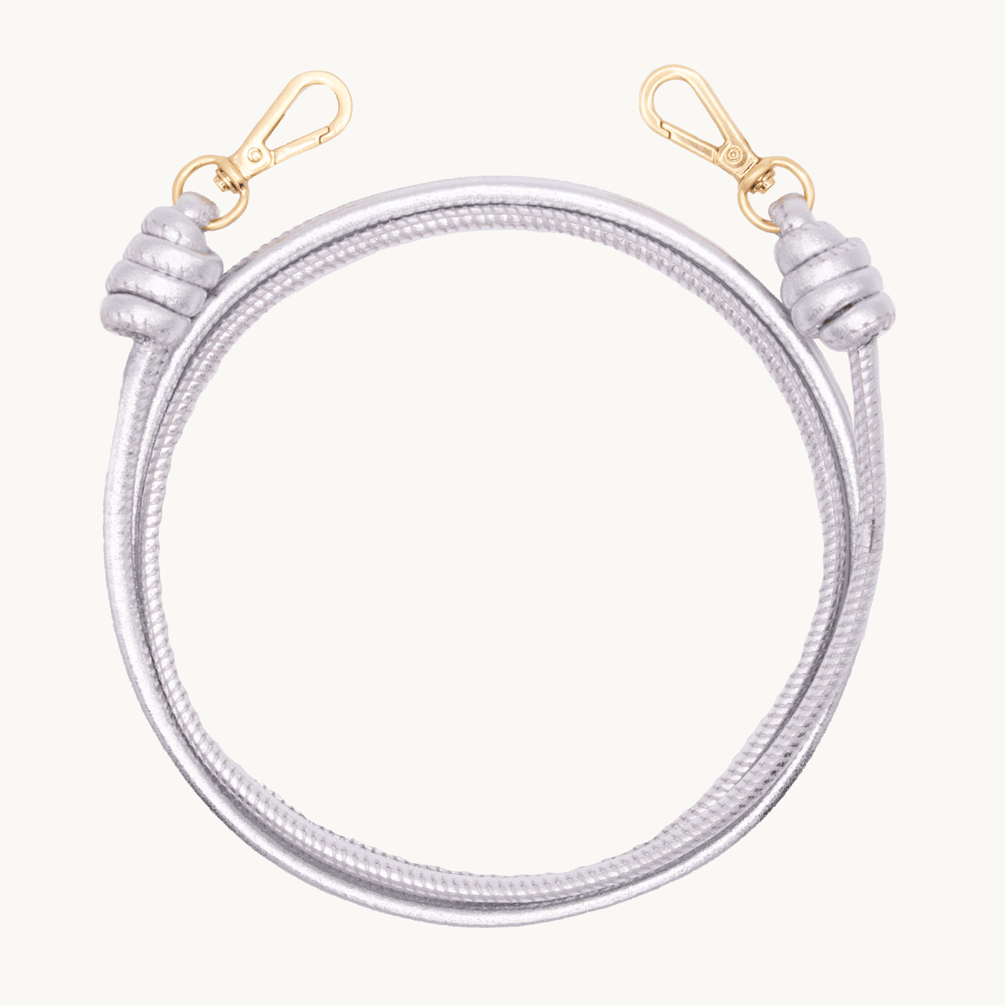 KATE LEATHER CORD - SILVER