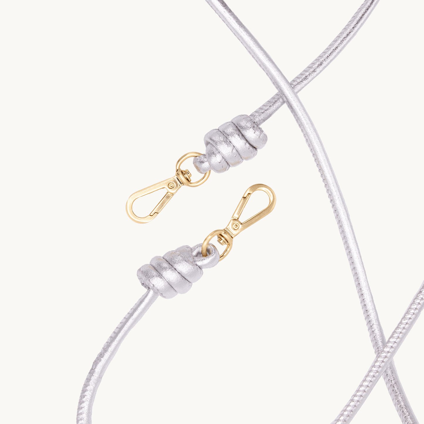 KATE LEATHER CORD - SILVER