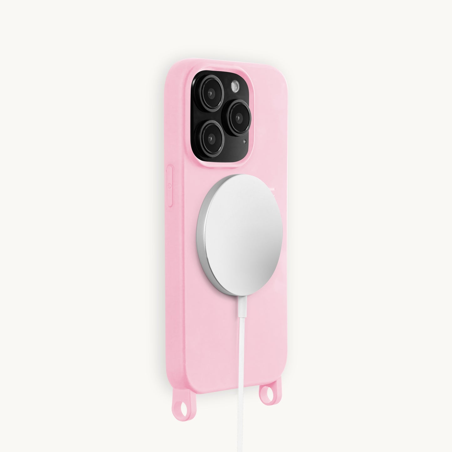 iPhone MagSafe case with rings MILO - Soft Pink