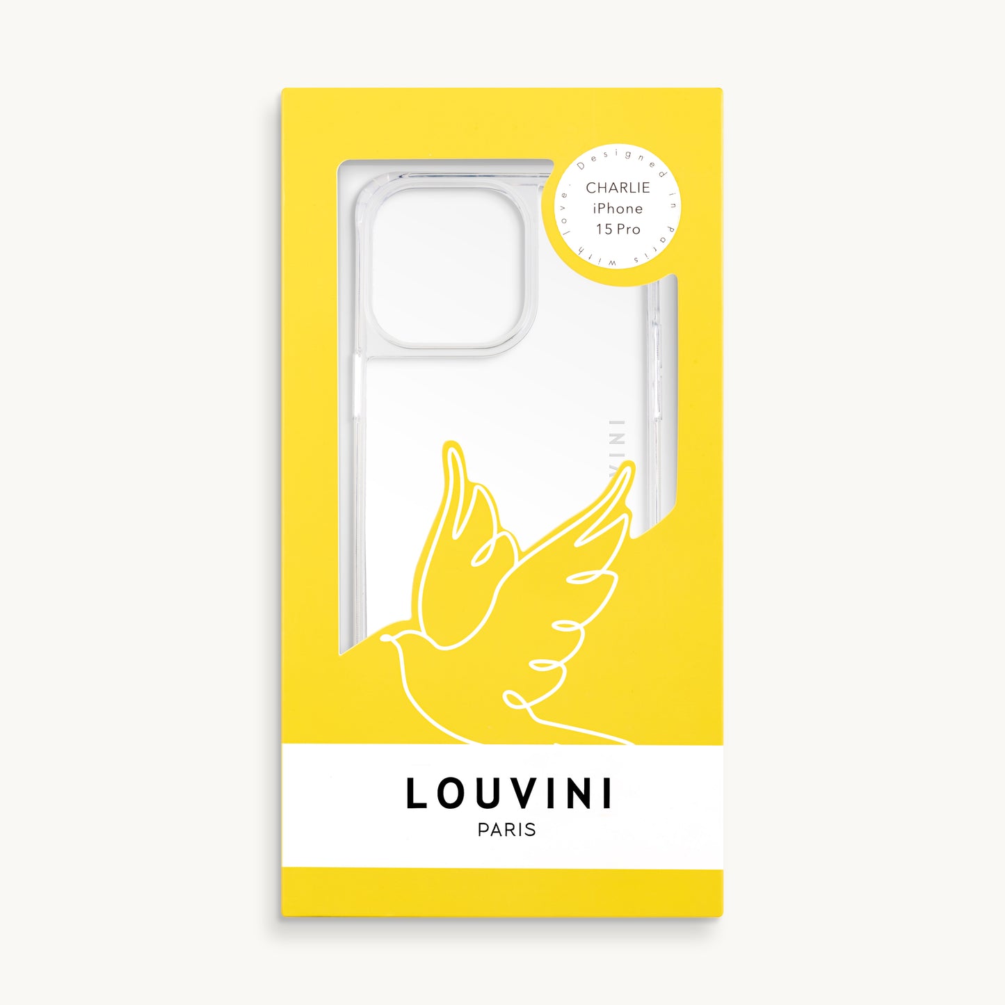 iPhone case with rings CHARLIE – Transparent