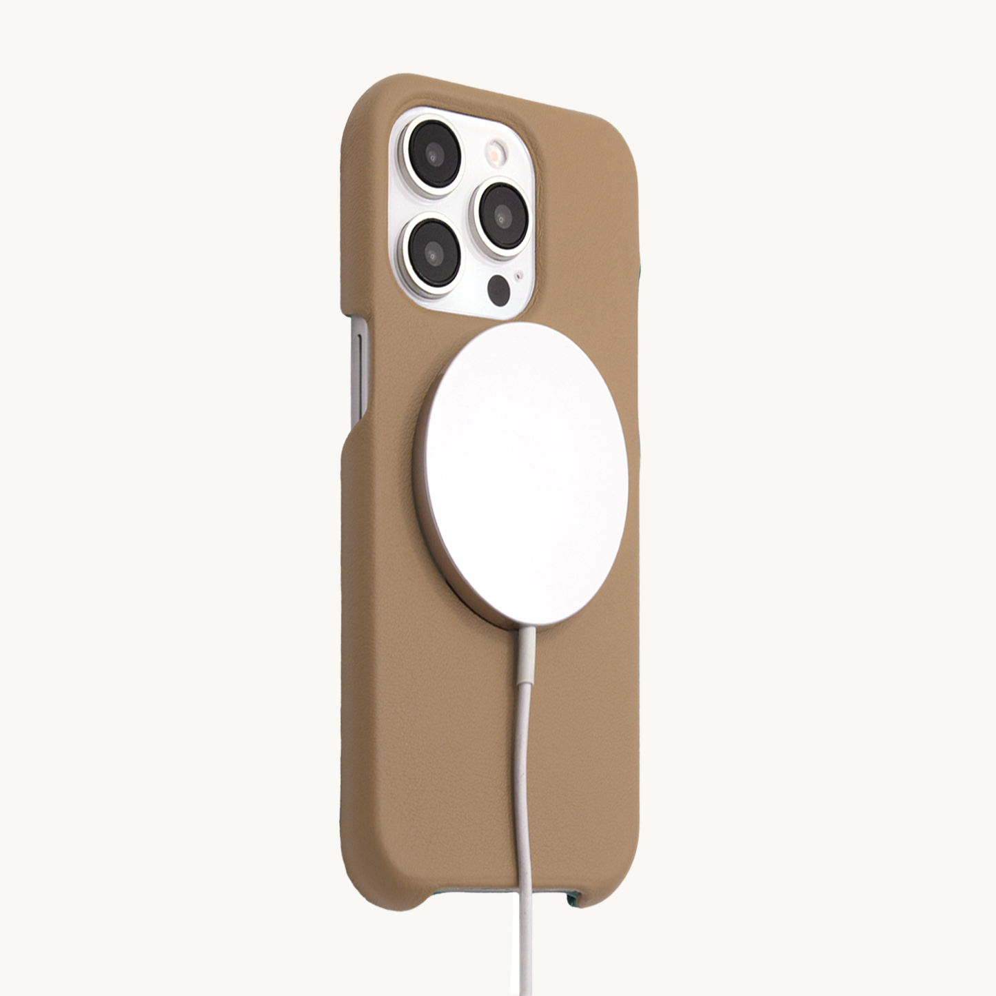 iPhone MagSafe leather case MAX – Camel