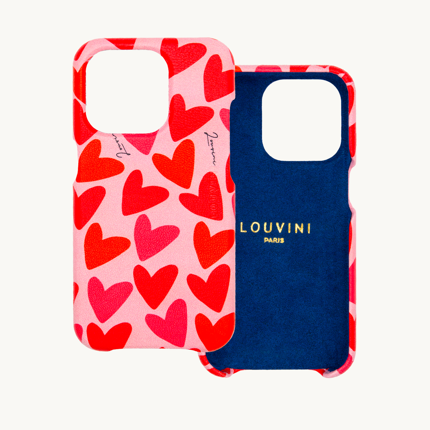 iPhone MagSafe leather case MAX – Hearts