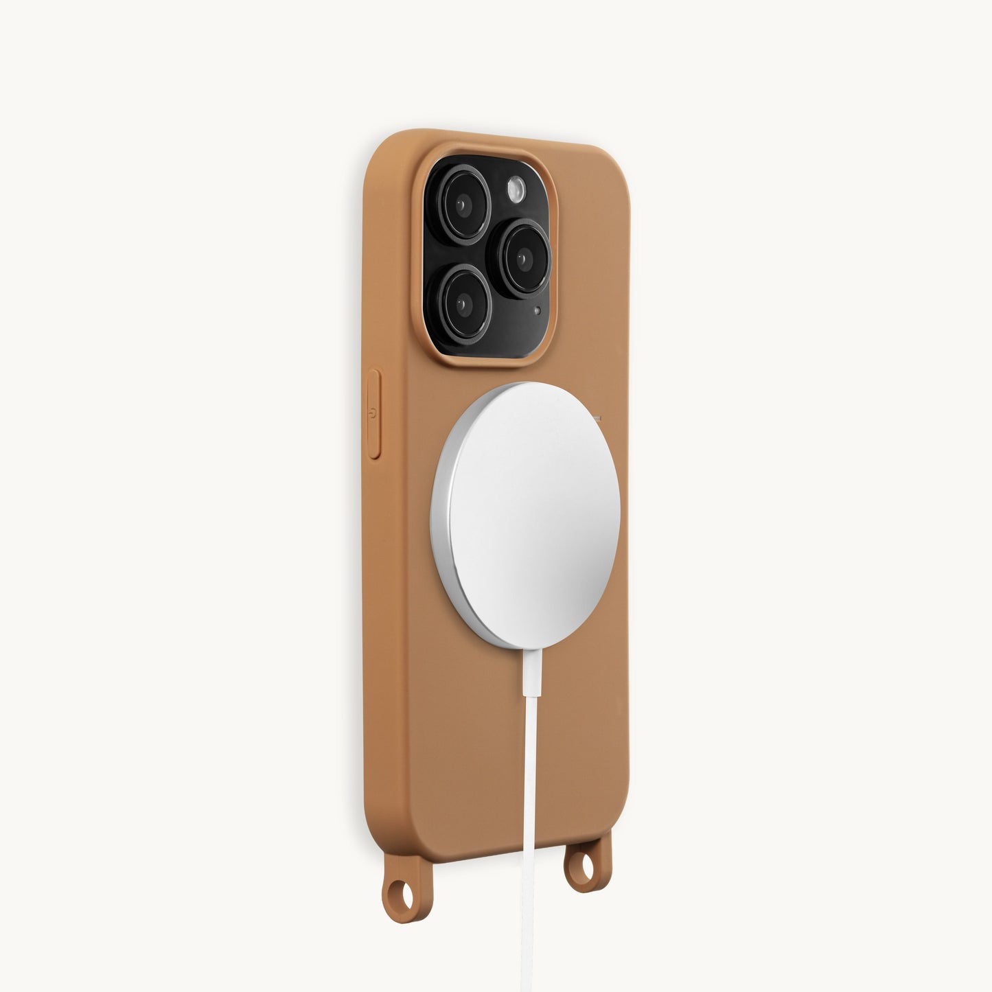 Coque iPhone MagSafe avec anneaux MILO - Cannelle