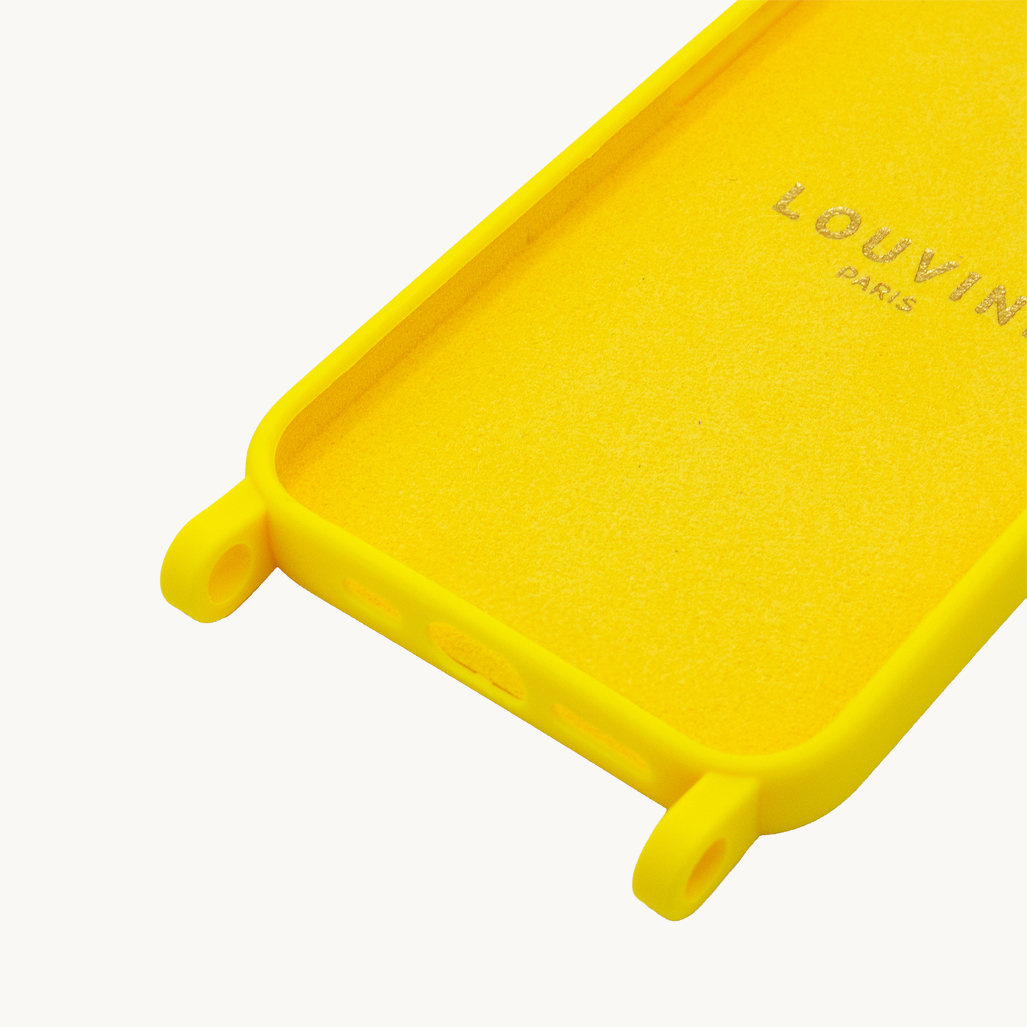 iPhone case with rings MILO – Yellow