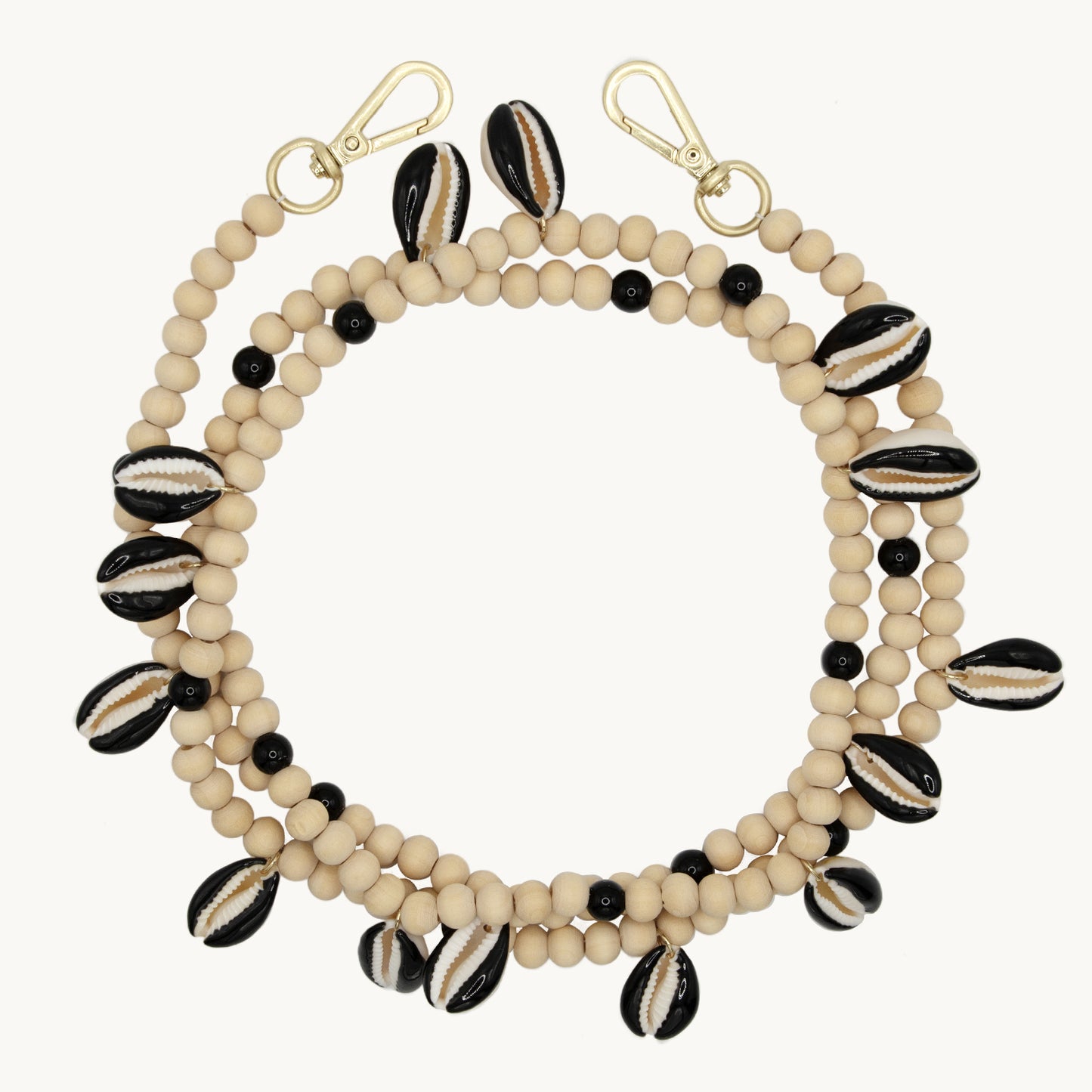 MOANA SHELL CHAIN - BLACK
