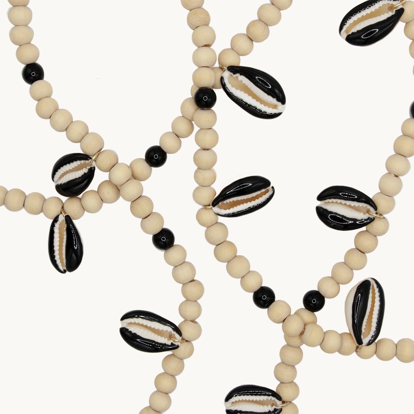 MOANA SHELL CHAIN - BLACK