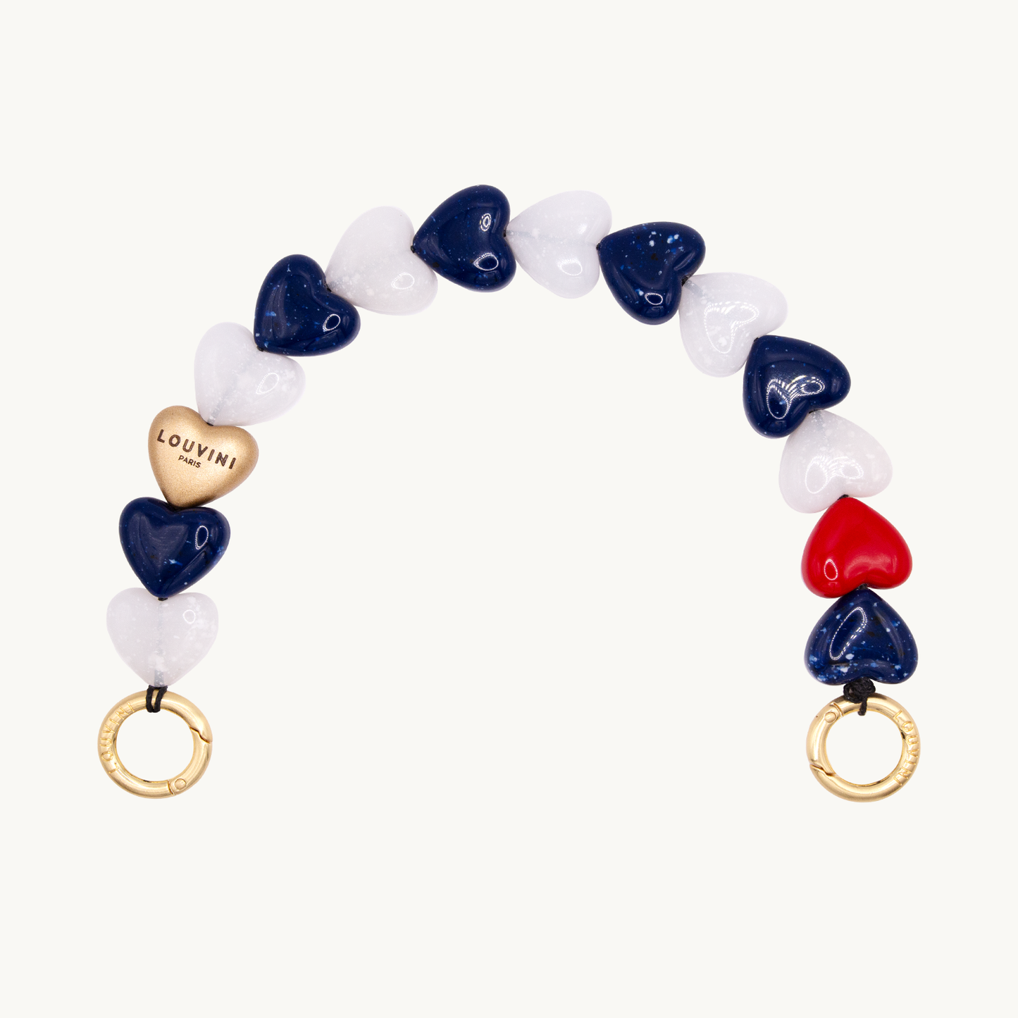 CHAÎNE PETIT CUORE - MARINE-BLANC