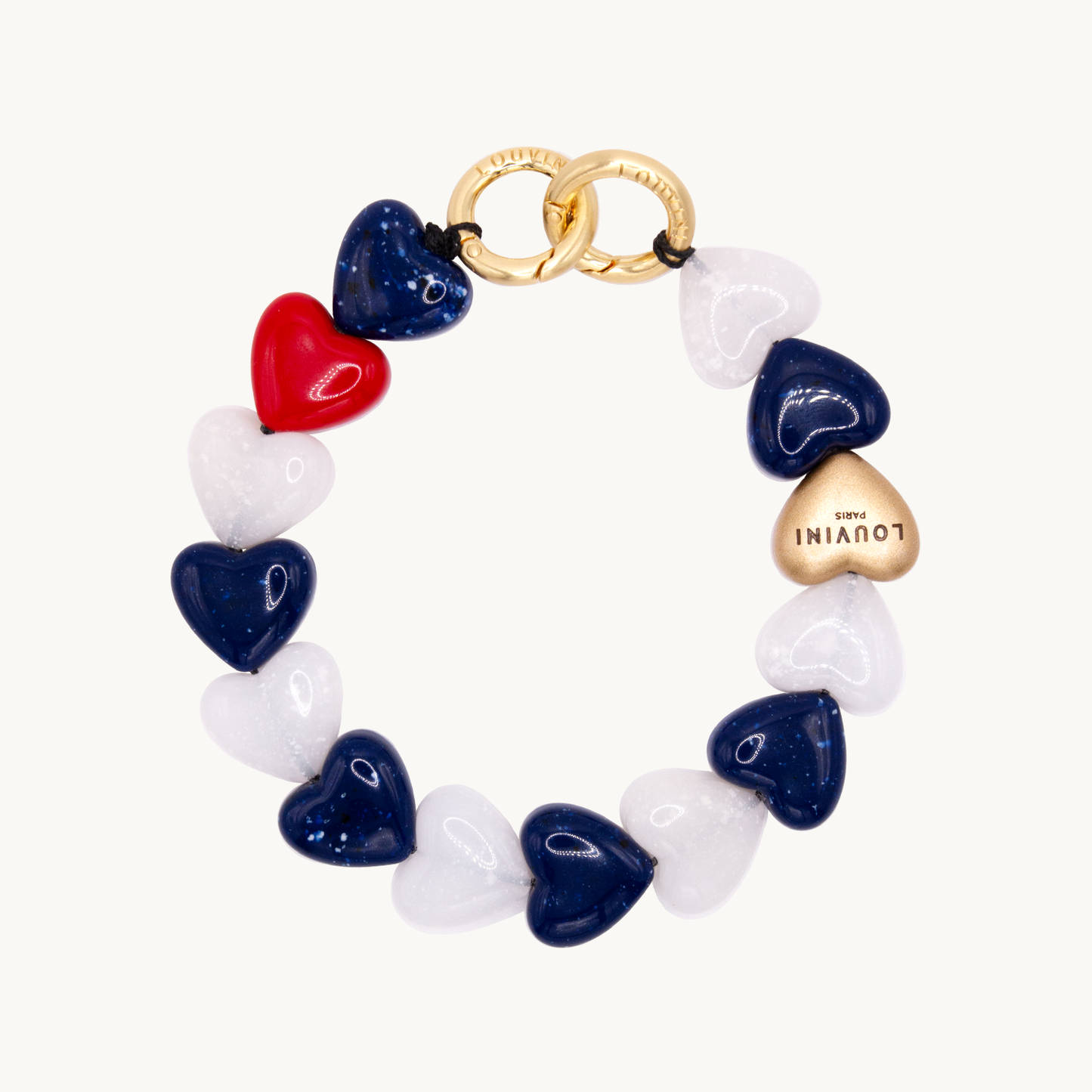 CHAÎNE PETIT CUORE - MARINE-BLANC