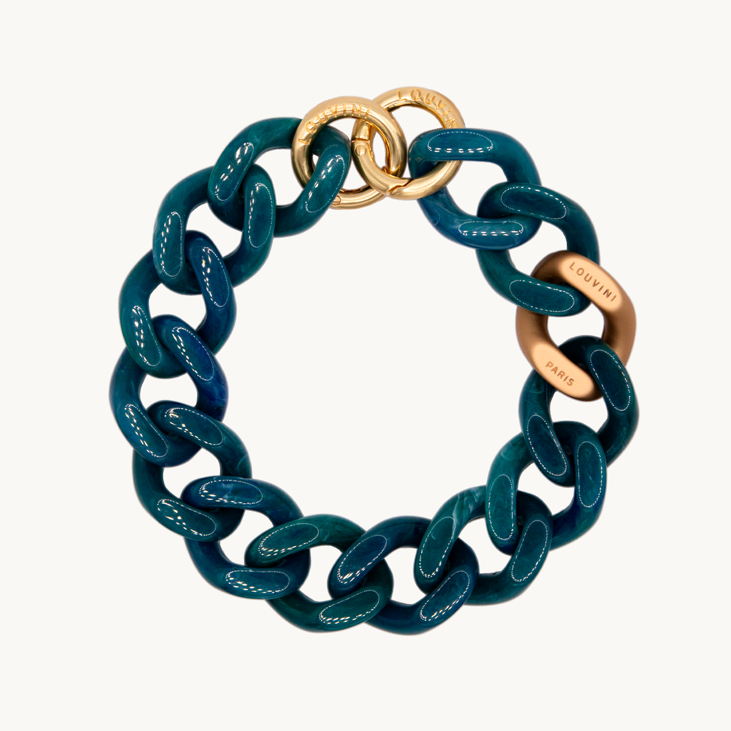 CHAÎNE PETIT ZOE - BLEU-VERT