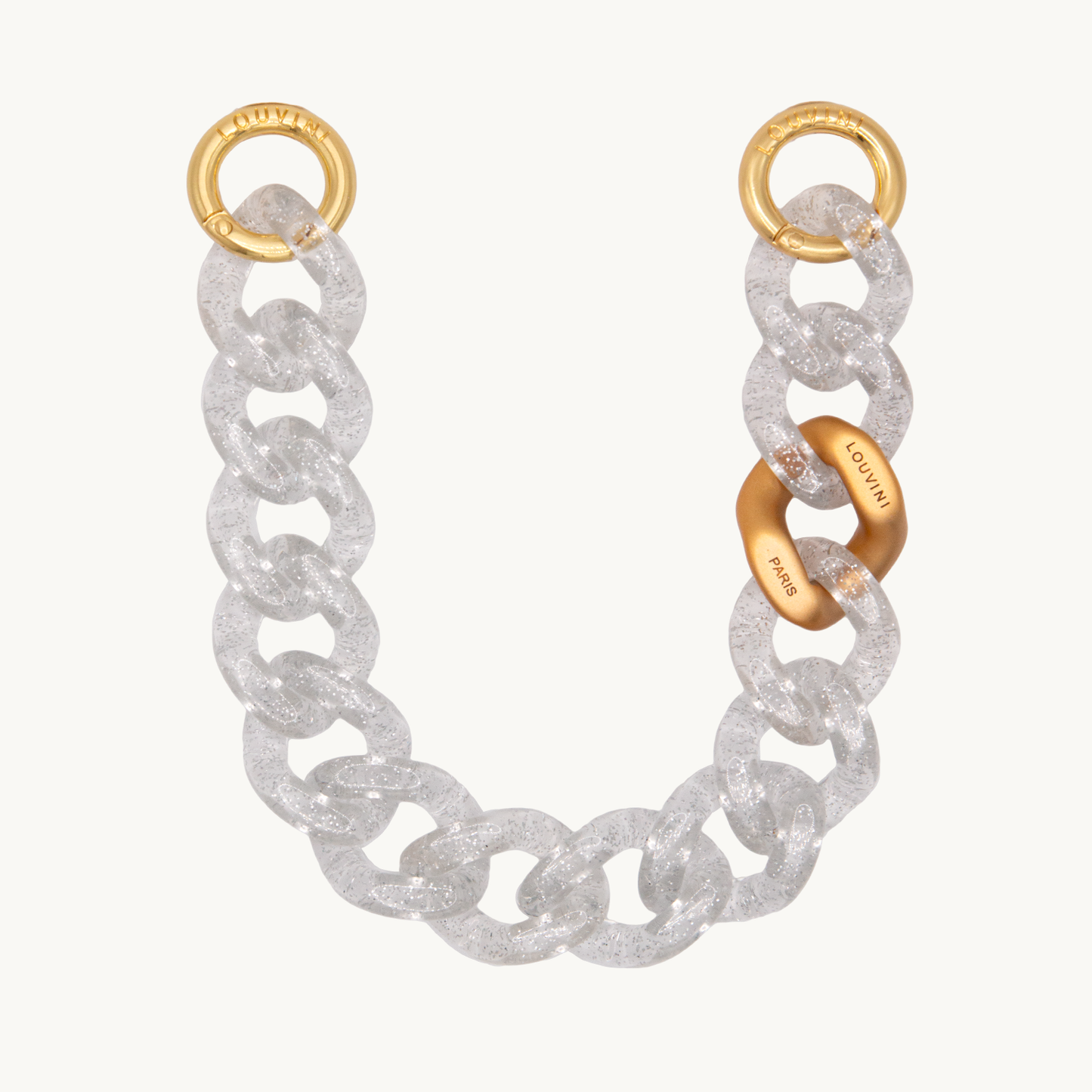 PETIT ZOE CHAIN - TRANSPARENT GLITTER