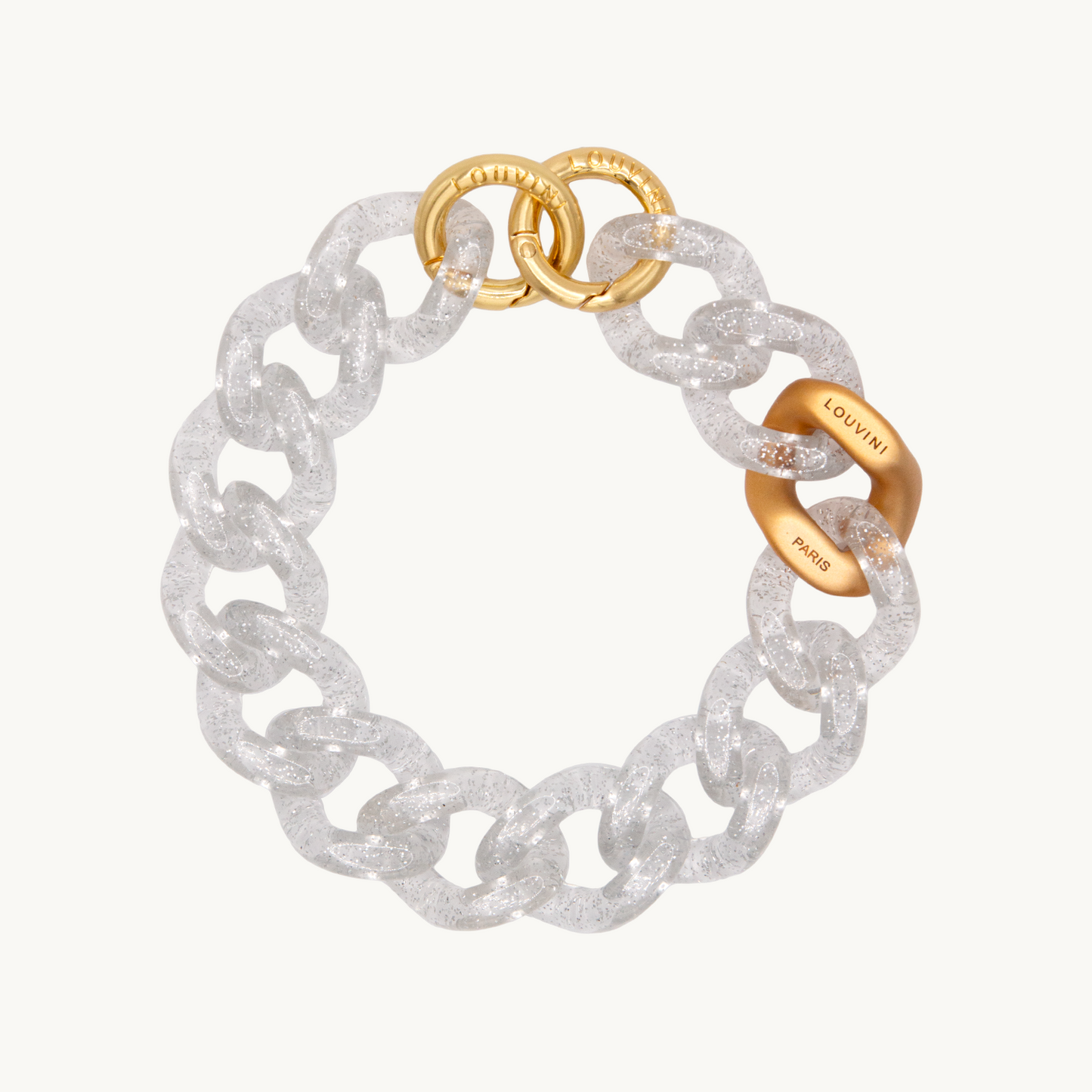 PETIT ZOE CHAIN - TRANSPARENT GLITTER