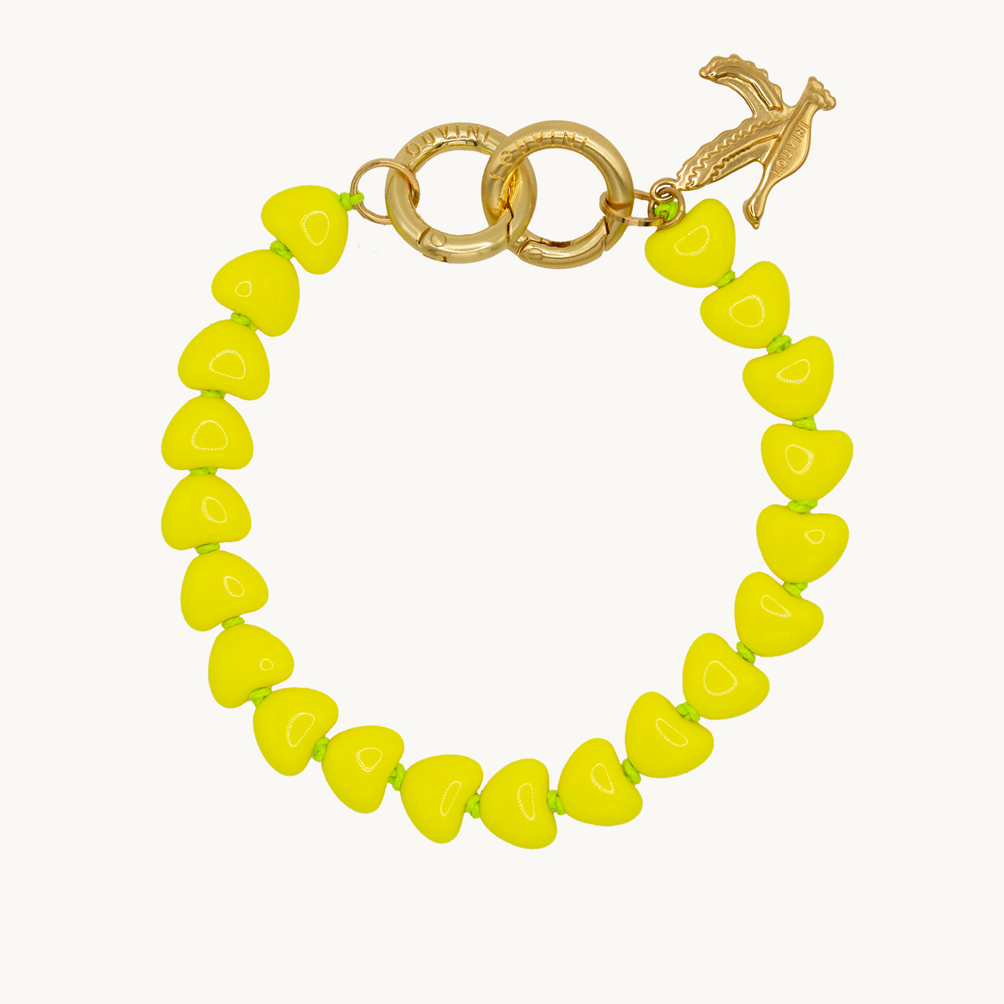 TINY CUORE Bracelet - Neon Yellow