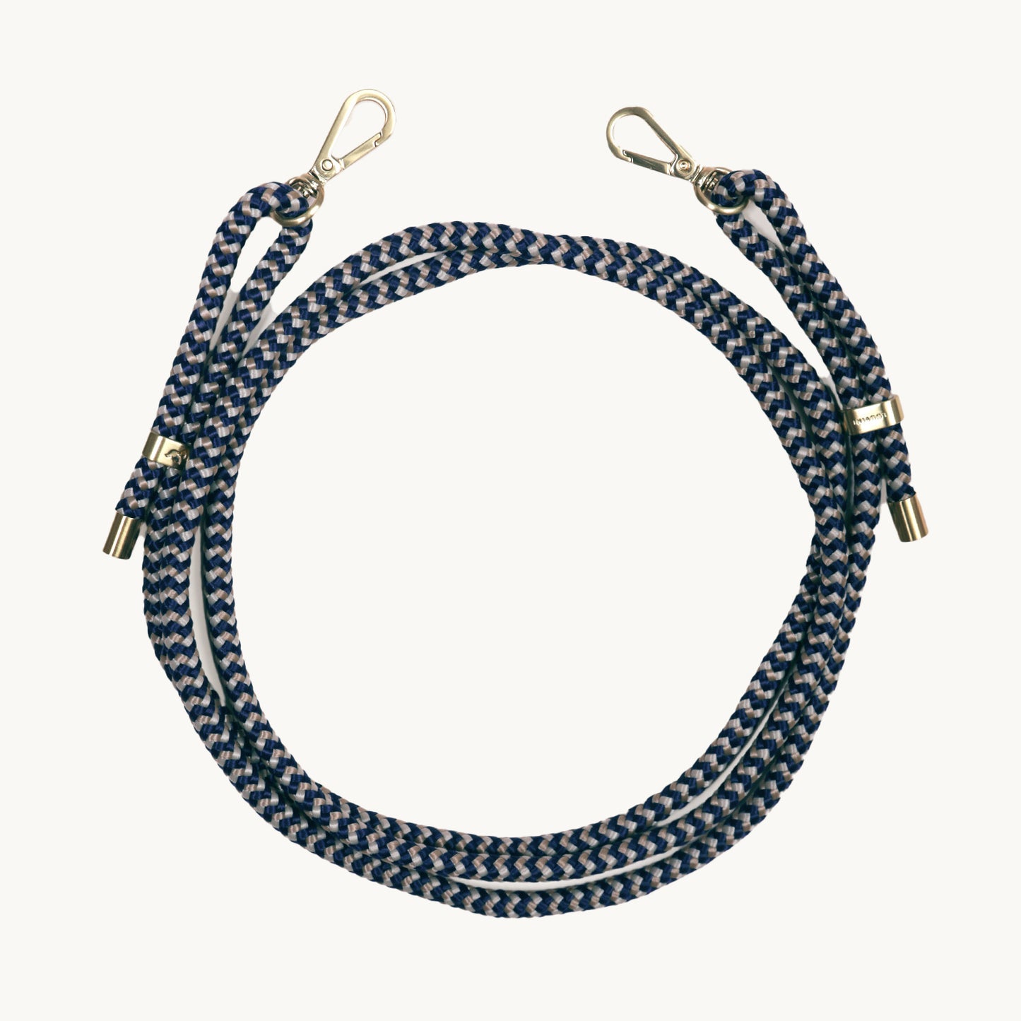 CORDON TESSA MULTICOLORE - MARINE ECRU
