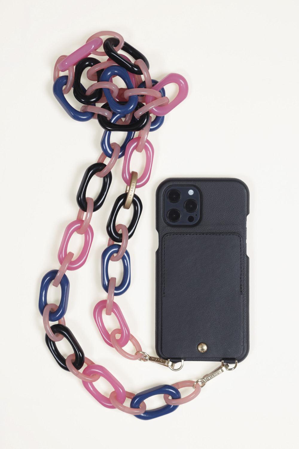 CHIARA CHAIN - NAVY-PINK
