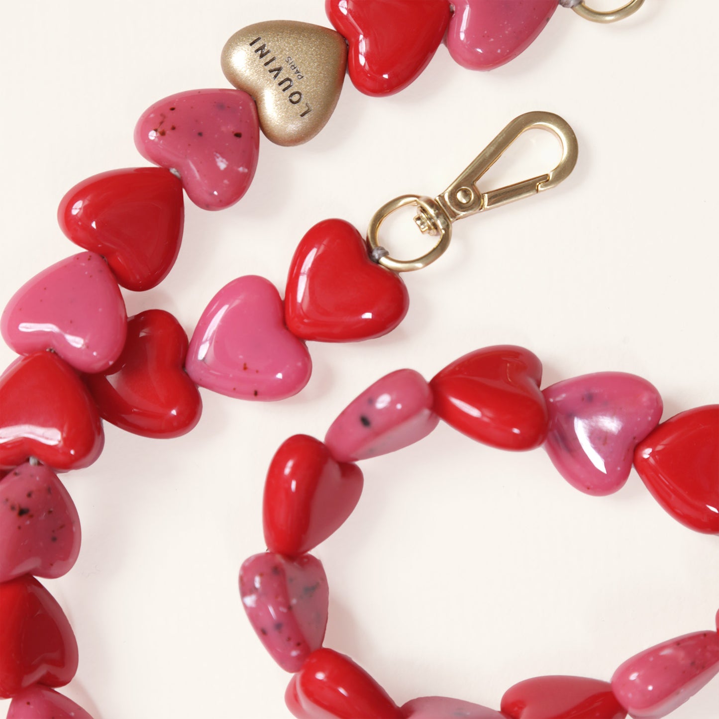 CHAINE CUORE - ROSE-ROUGE