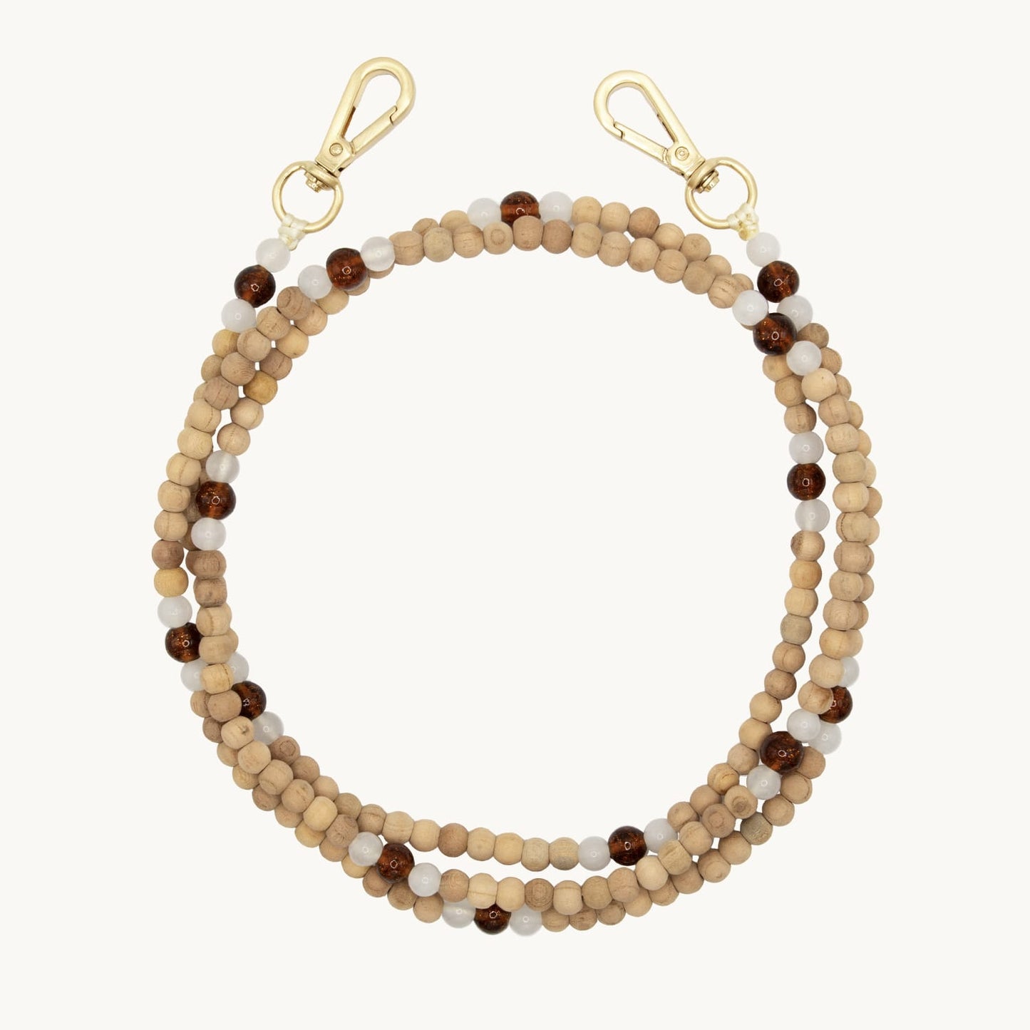ARIELLE WHITE-BROWN SPARKLE STRAP