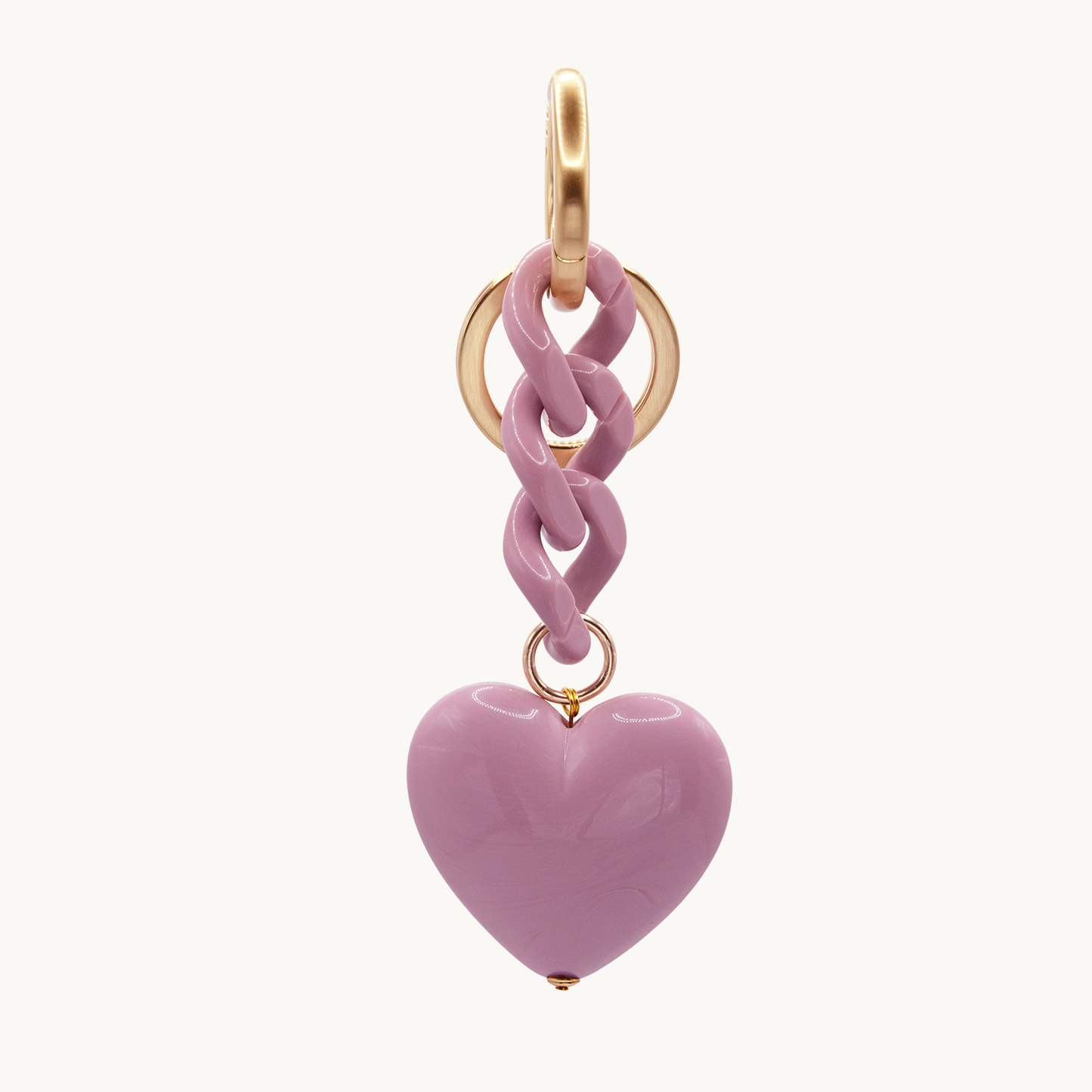 GRAND COEUR KEY RING - Antique Pink