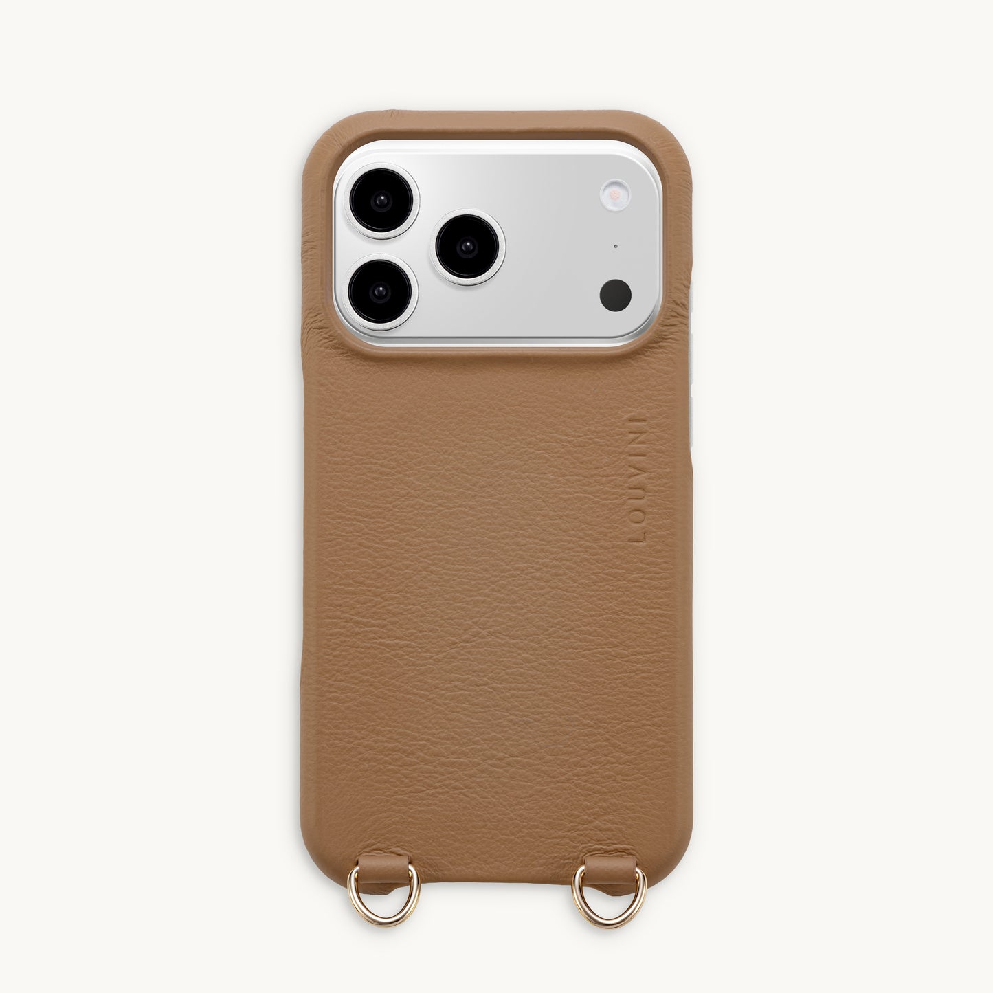 iPhone MagSafe leather case with rings MAX – Camel