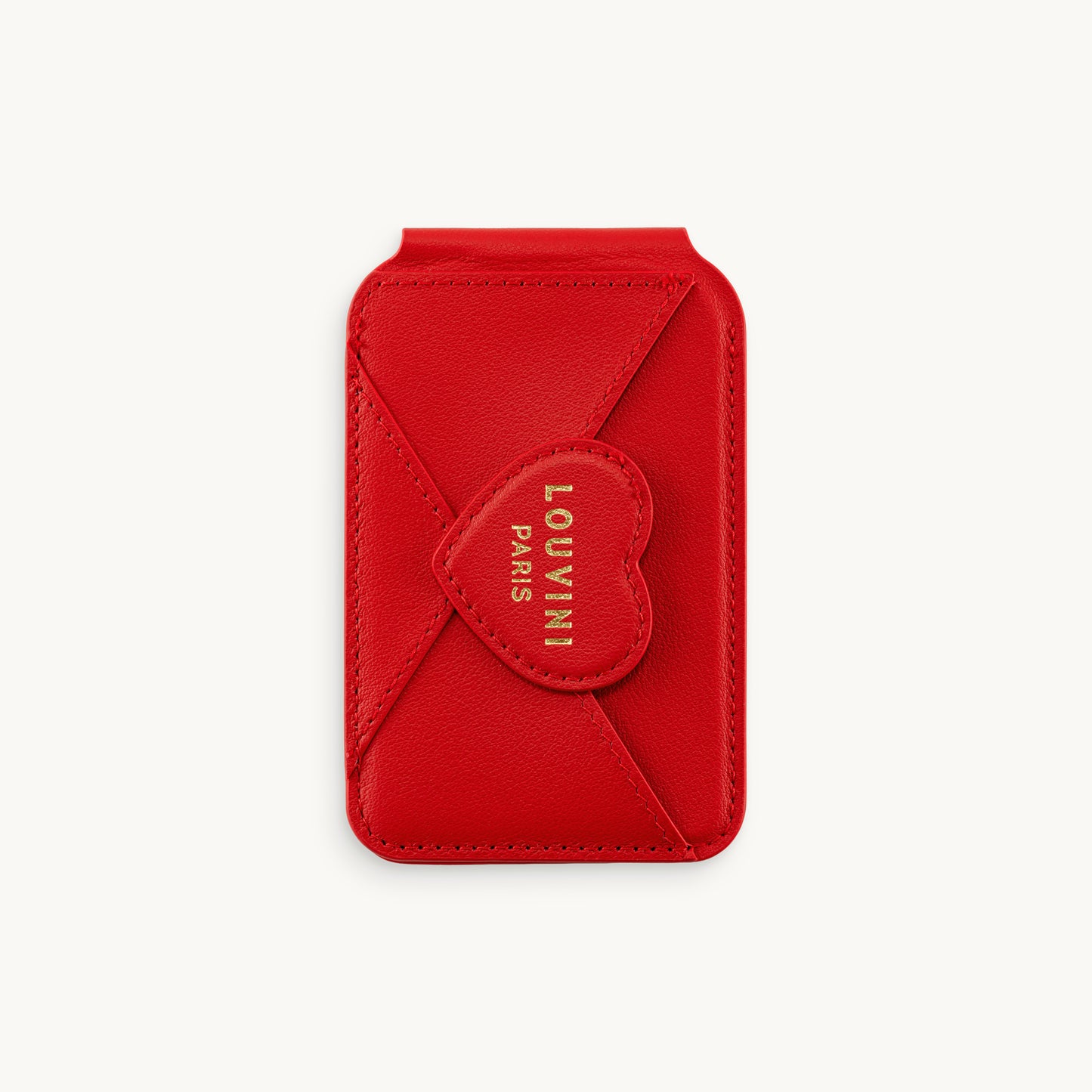 CHERIE MagSafe iPhone card holder - Red