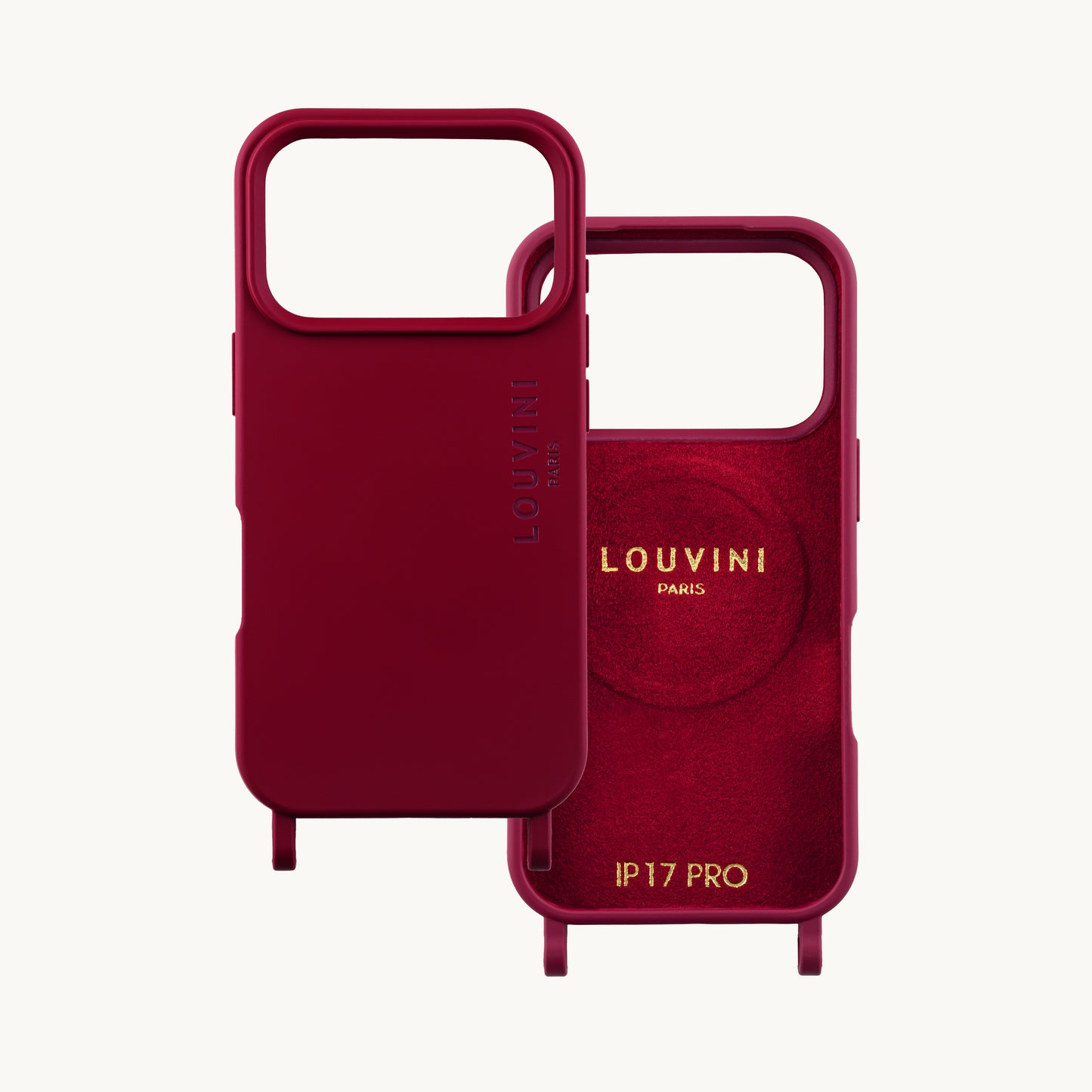 Coque iPhone MagSafe avec anneaux MILO - Bordeaux