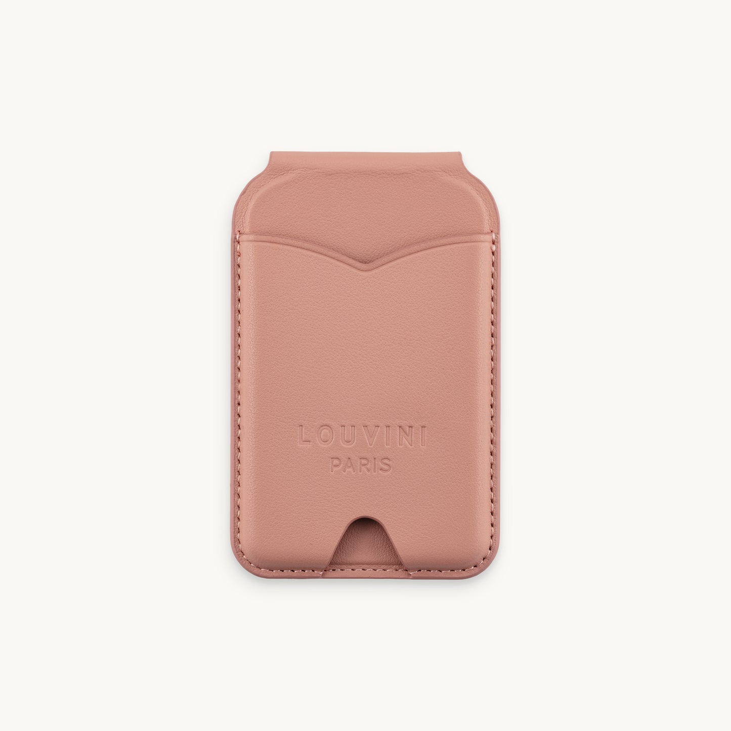 Porte-carte miroir iPhone MagSafe CASEY - Rose poudré