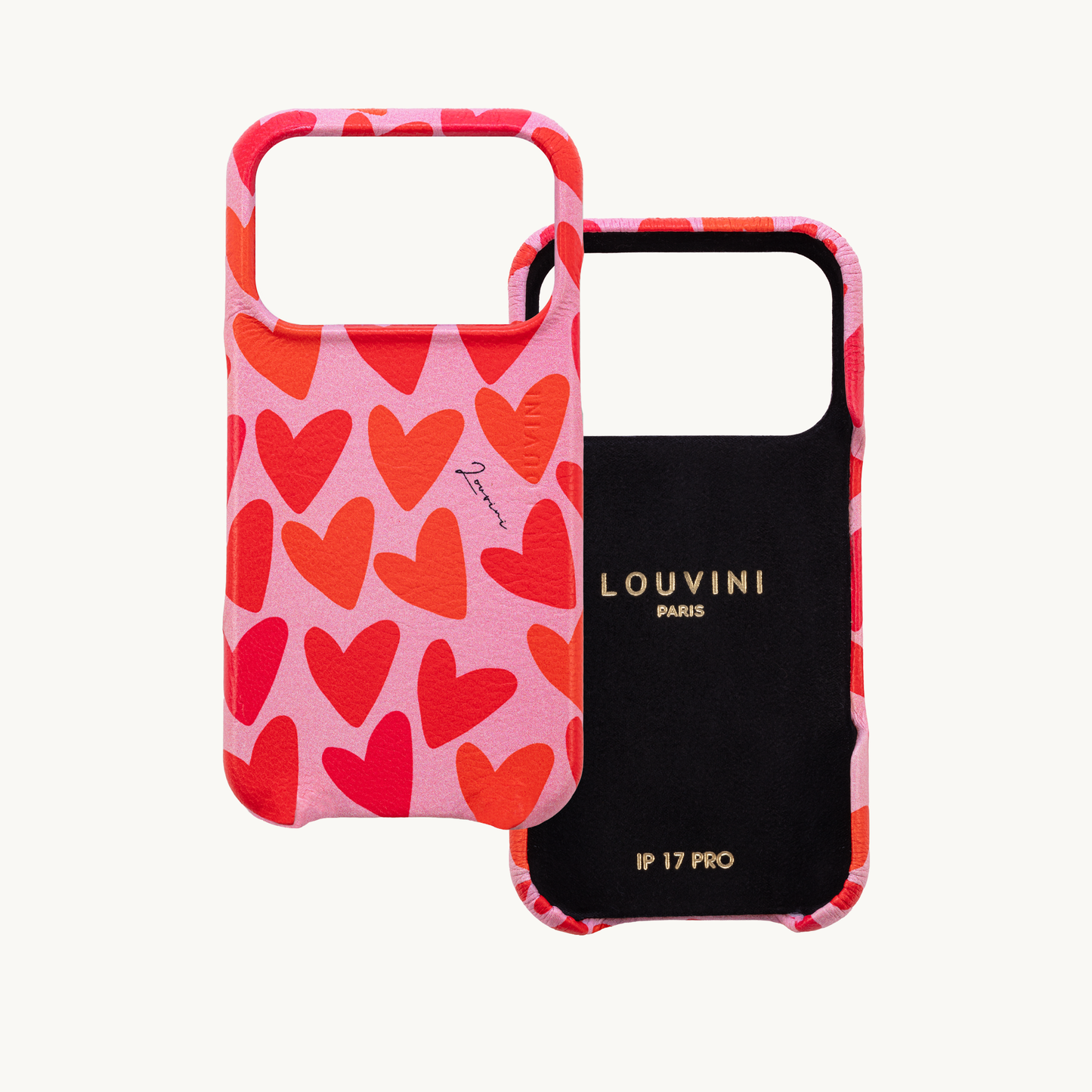 iPhone MagSafe leather case MAX – Hearts