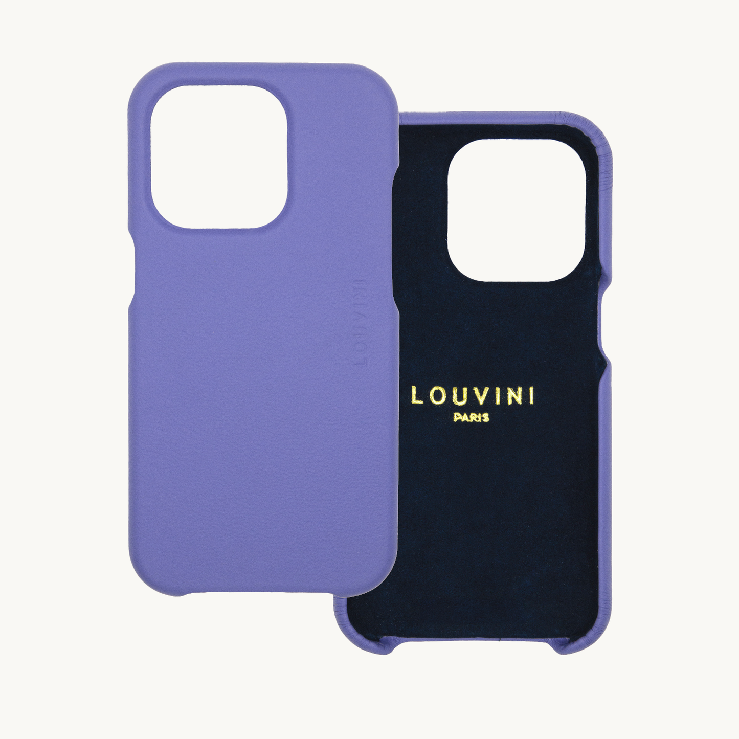 Coque iPhone MagSafe cuir MAX - Violet
