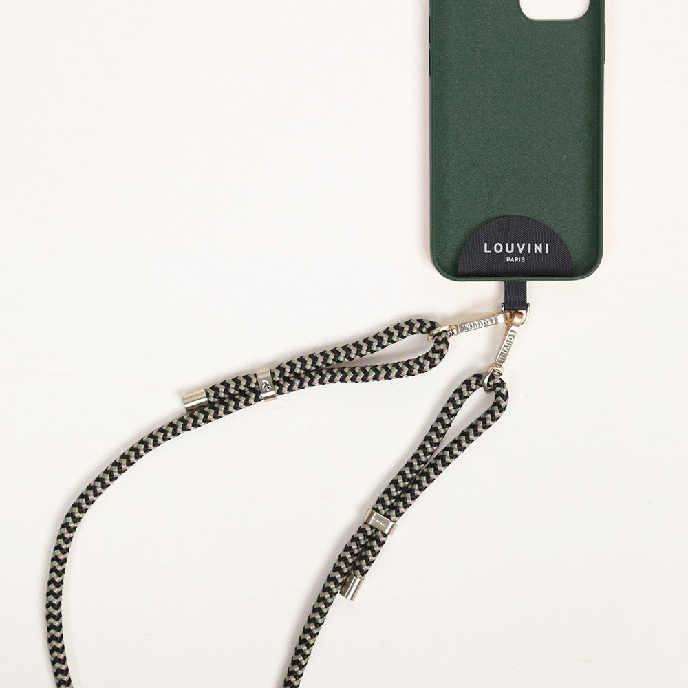 ADAPTATEUR COQUE-BANDOULIERE UNIVERSEL MIKI - NOIR (anneau argenté)