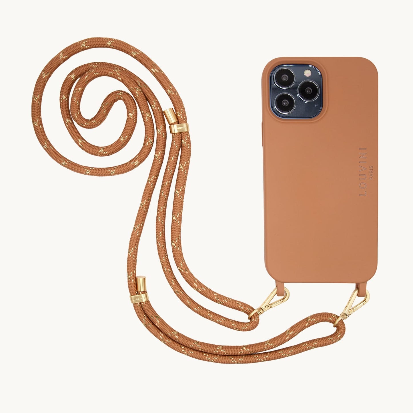 Coque iPhone MagSafe avec anneaux MILO - Cannelle