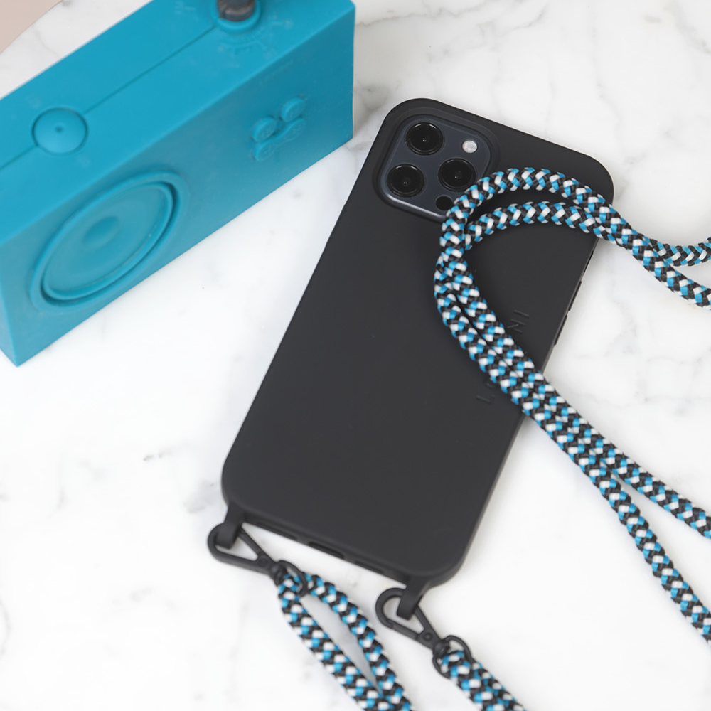 Coque iPhone MagSafe avec anneaux MILO - Noir