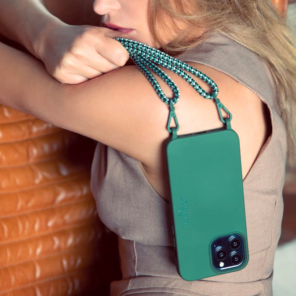 Coque iPhone MagSafe avec anneaux MILO - Olive