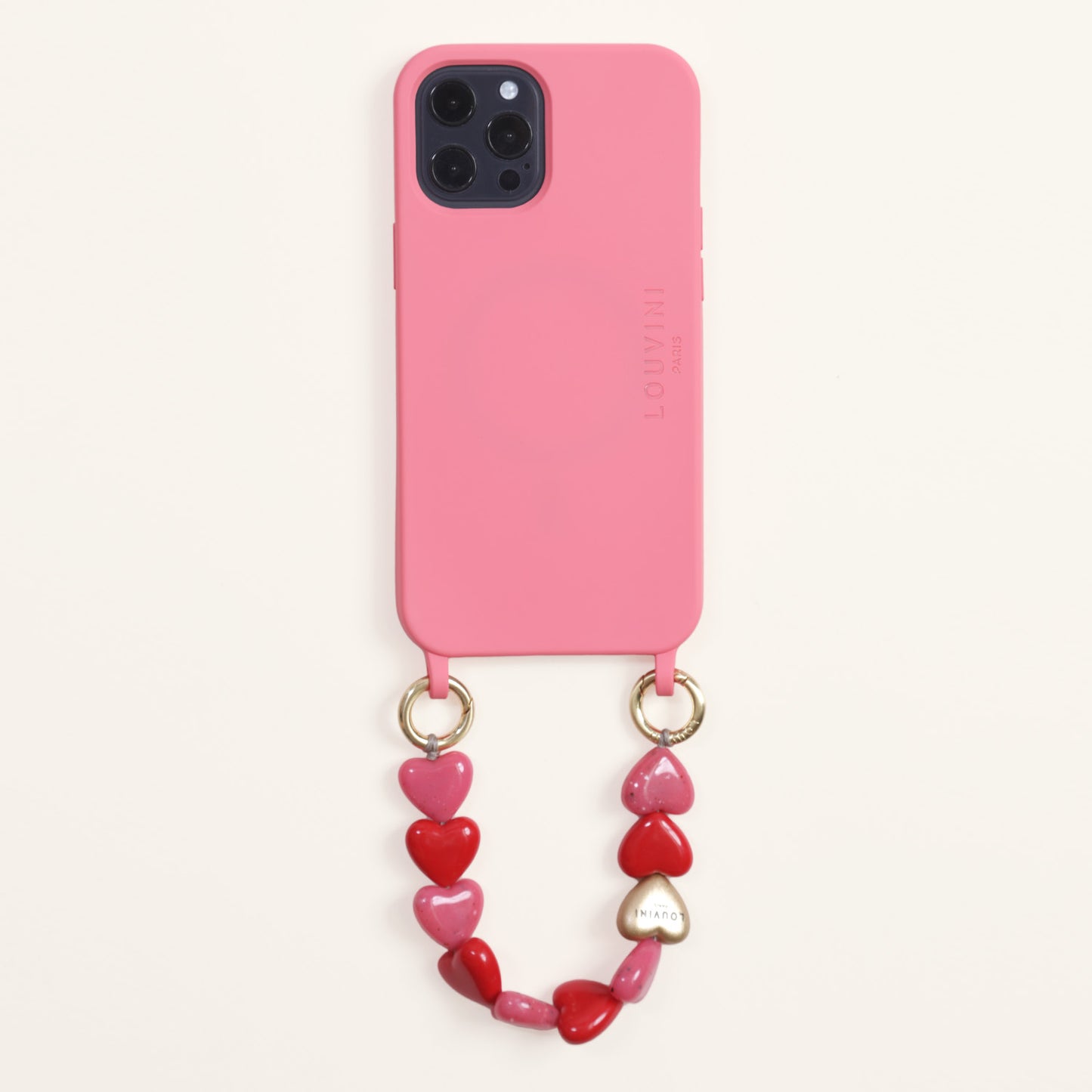 PETIT CUORE CHAIN - PINK-RED