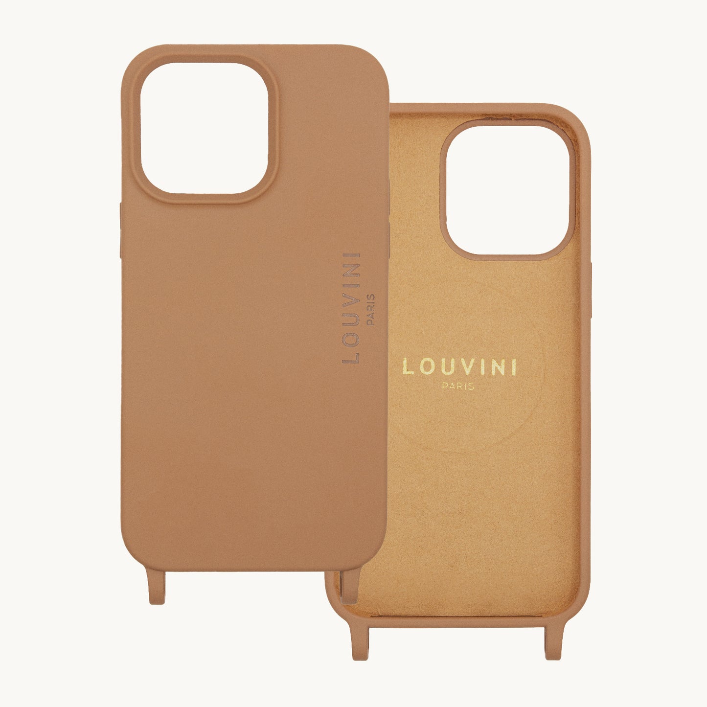 Coque iPhone MagSafe avec anneaux MILO - Cannelle