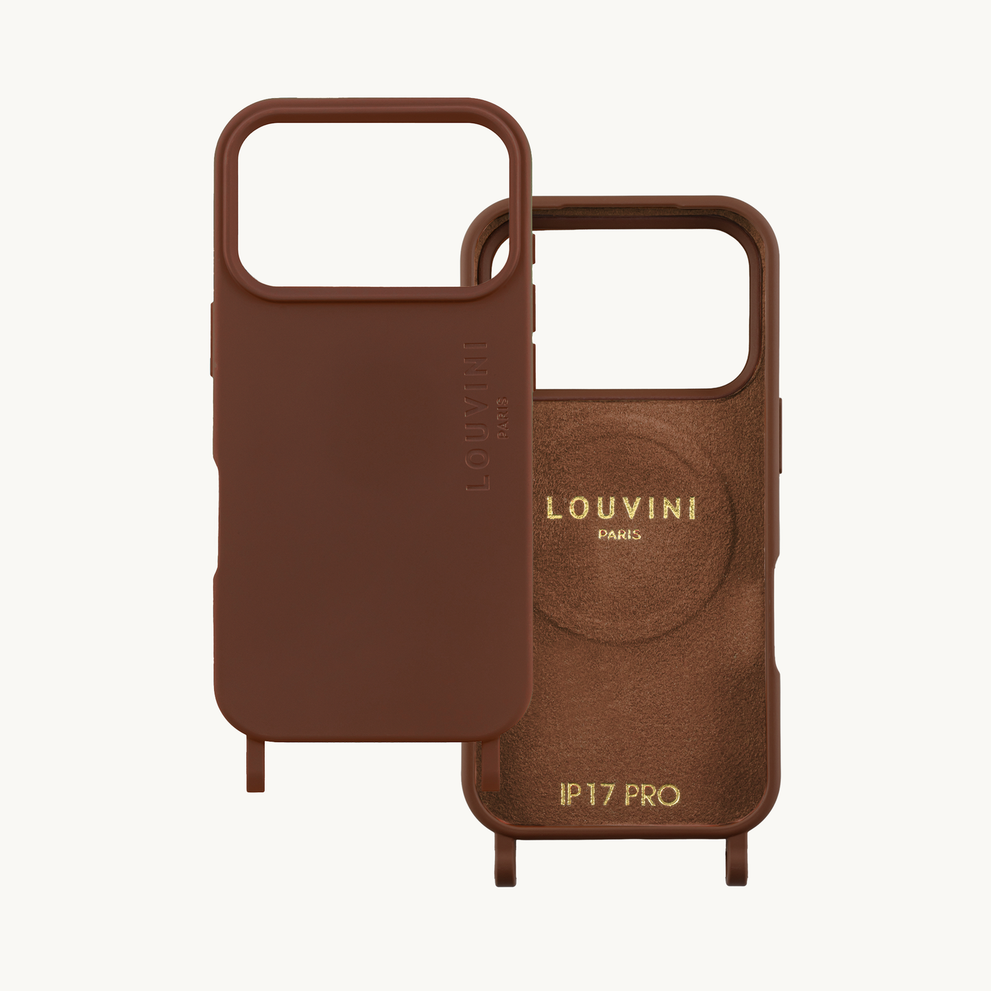 iPhone MagSafe case with rings MILO – Brown