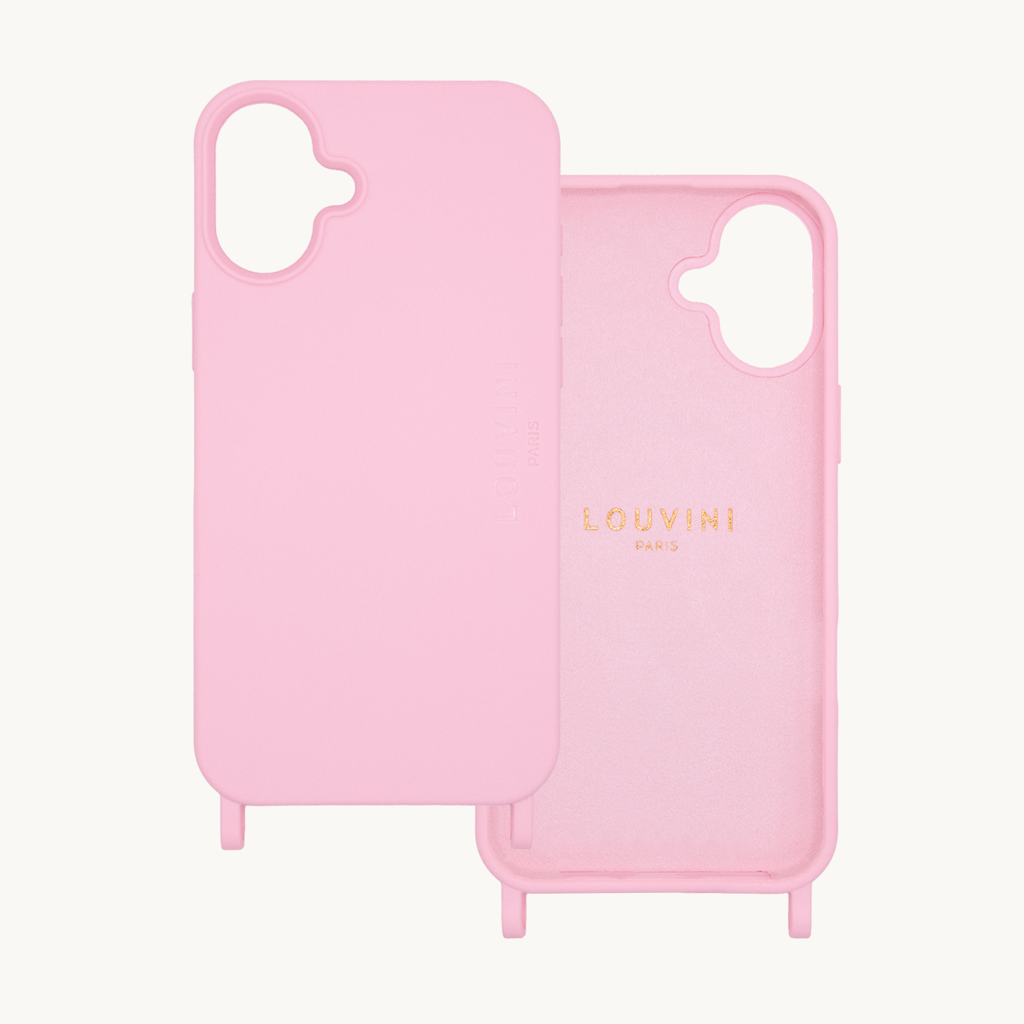 iPhone MagSafe case with rings MILO - Soft Pink