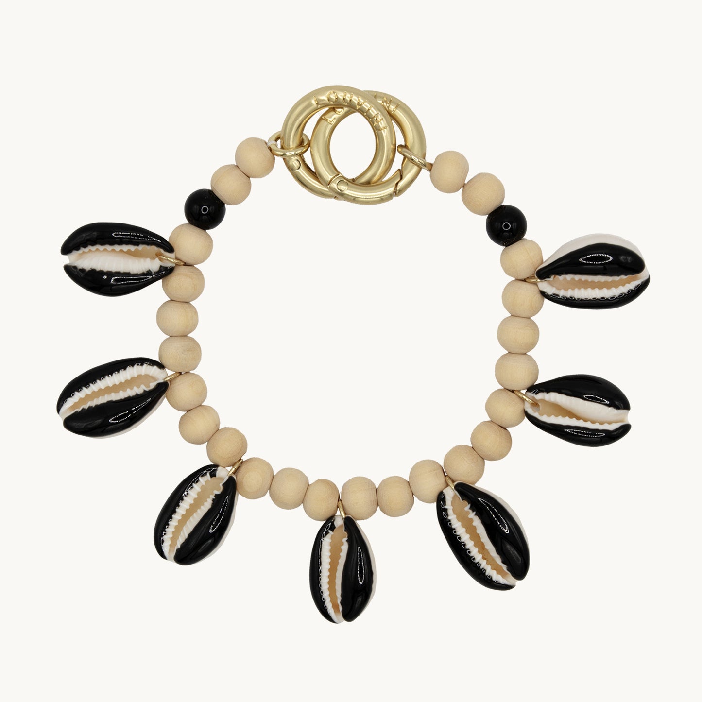PETIT MOANA SHELL CHAIN - BLACK