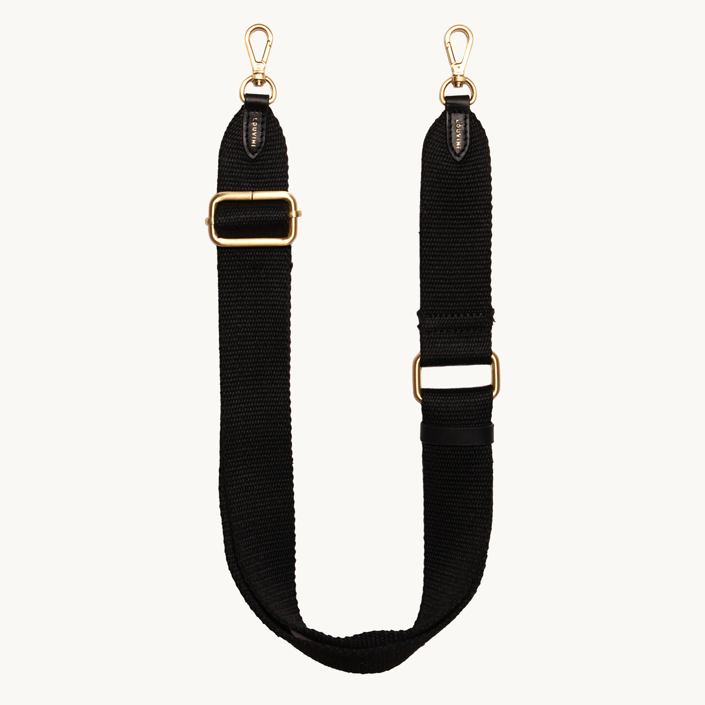 Sangle Olympe ajustable noir fond beige