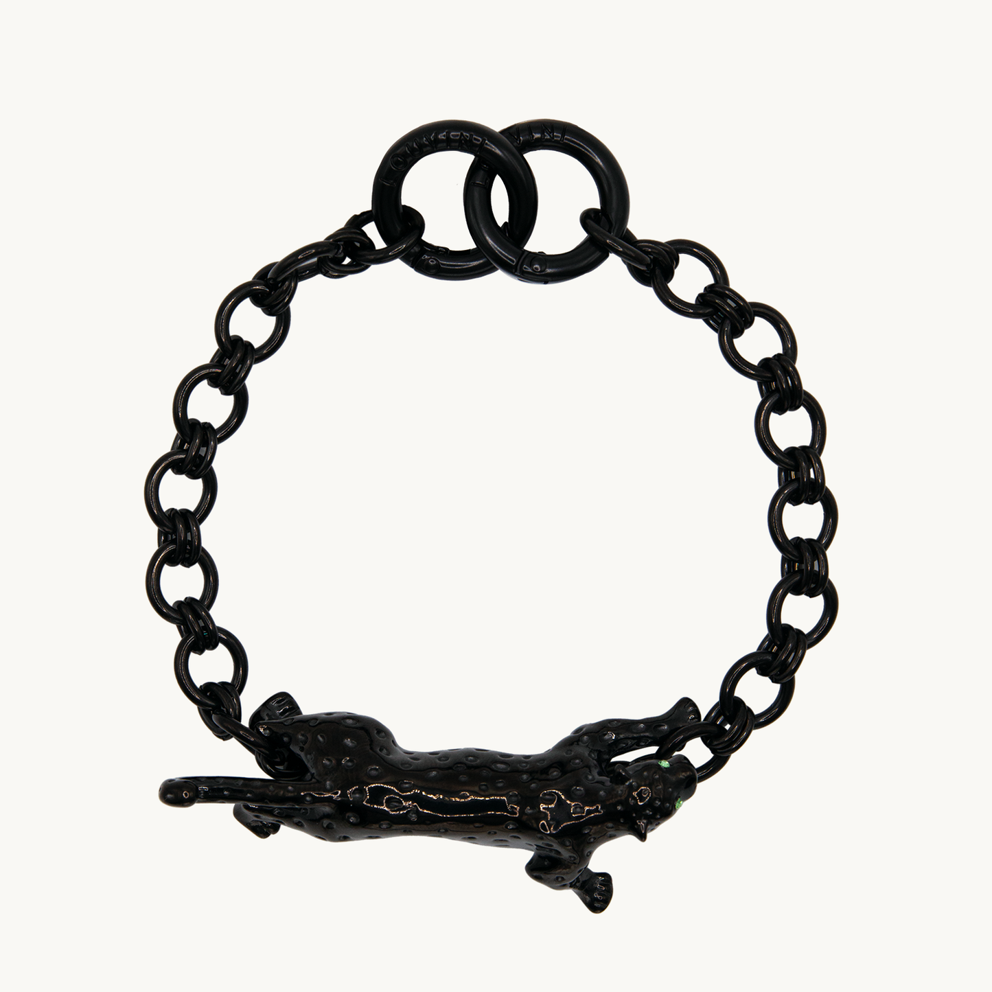 PETIT DALIA Leopard Black Bracelet