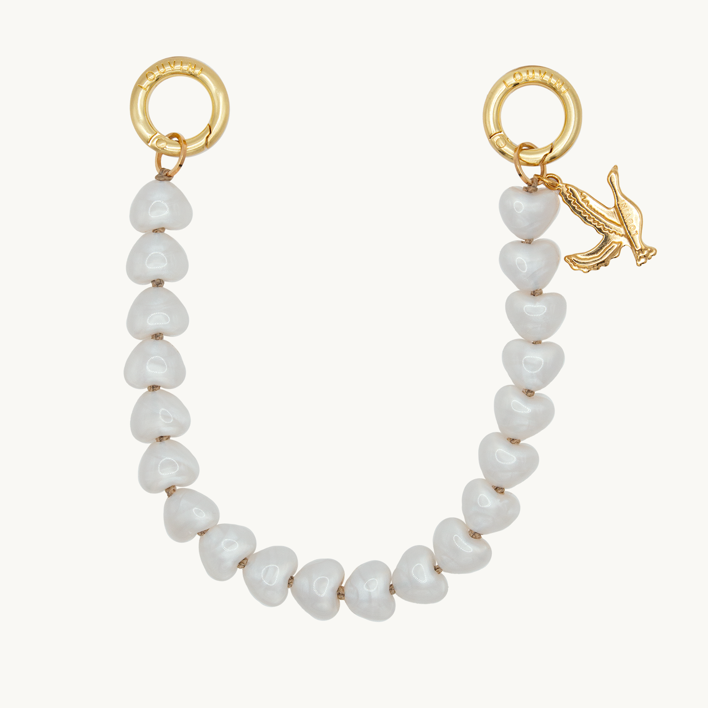 TINY CUORE Bracelet - White-Pearls