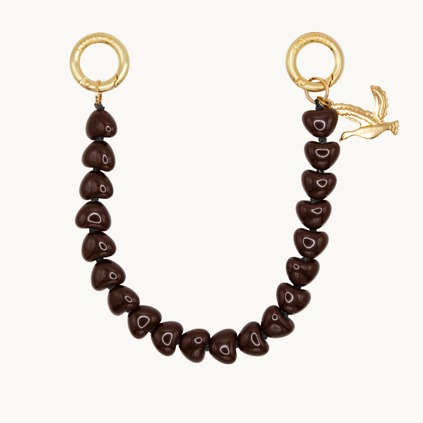 TINY CUORE Bracelet - BROWN